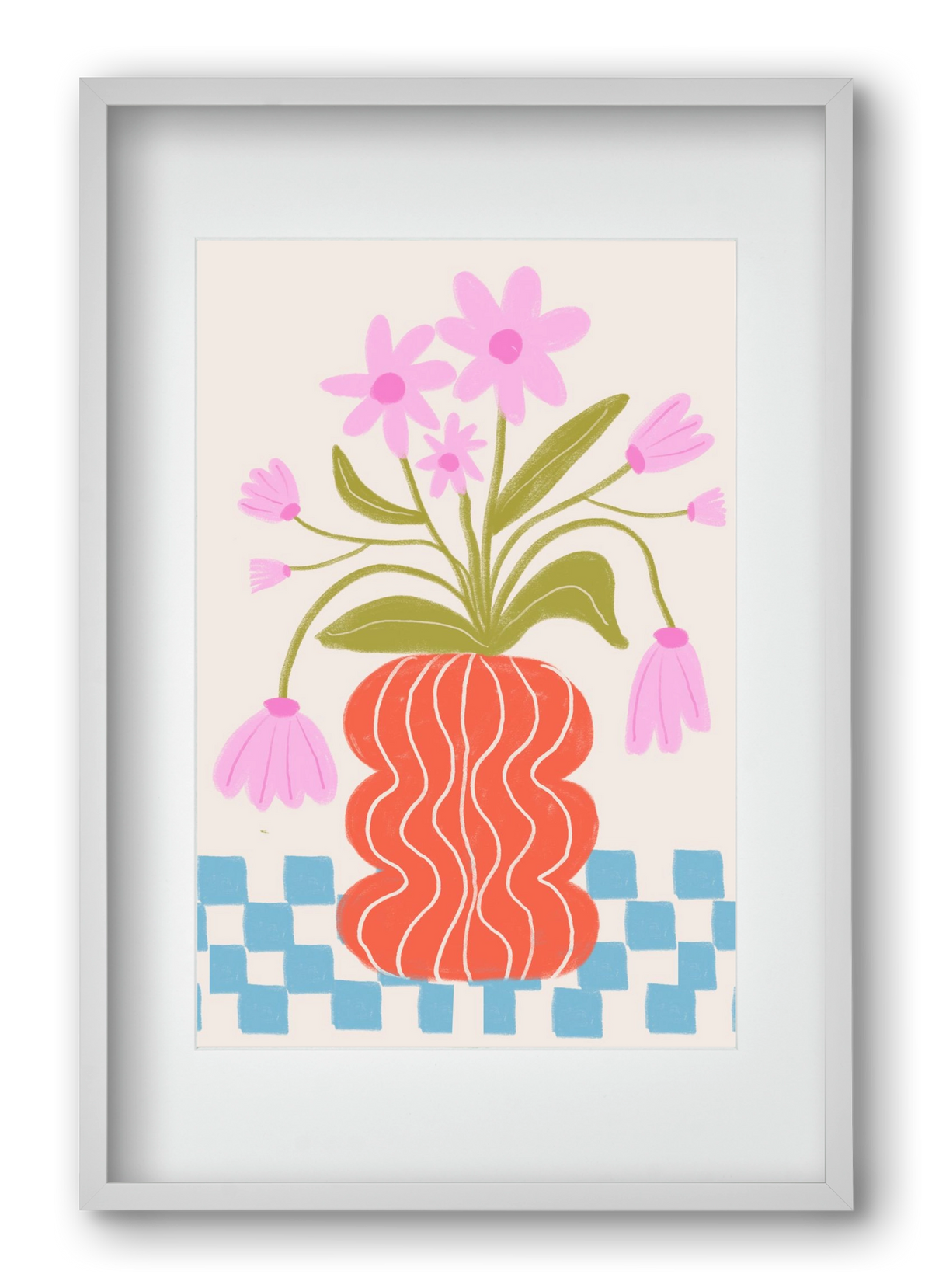 Calm, 40x60 cm (30x45 cm), Fehér keret, paszpartuval