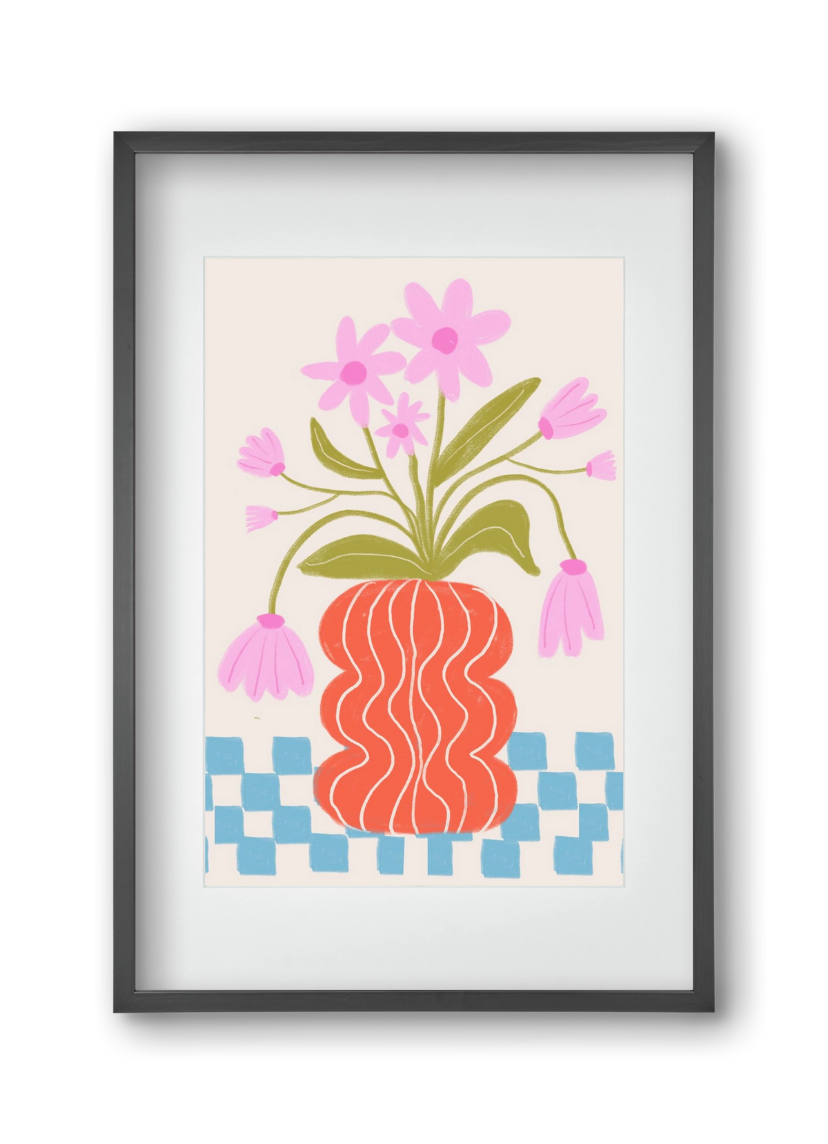 Calm, 30x45 cm (20x30 cm), Fekete keret, paszpartuval