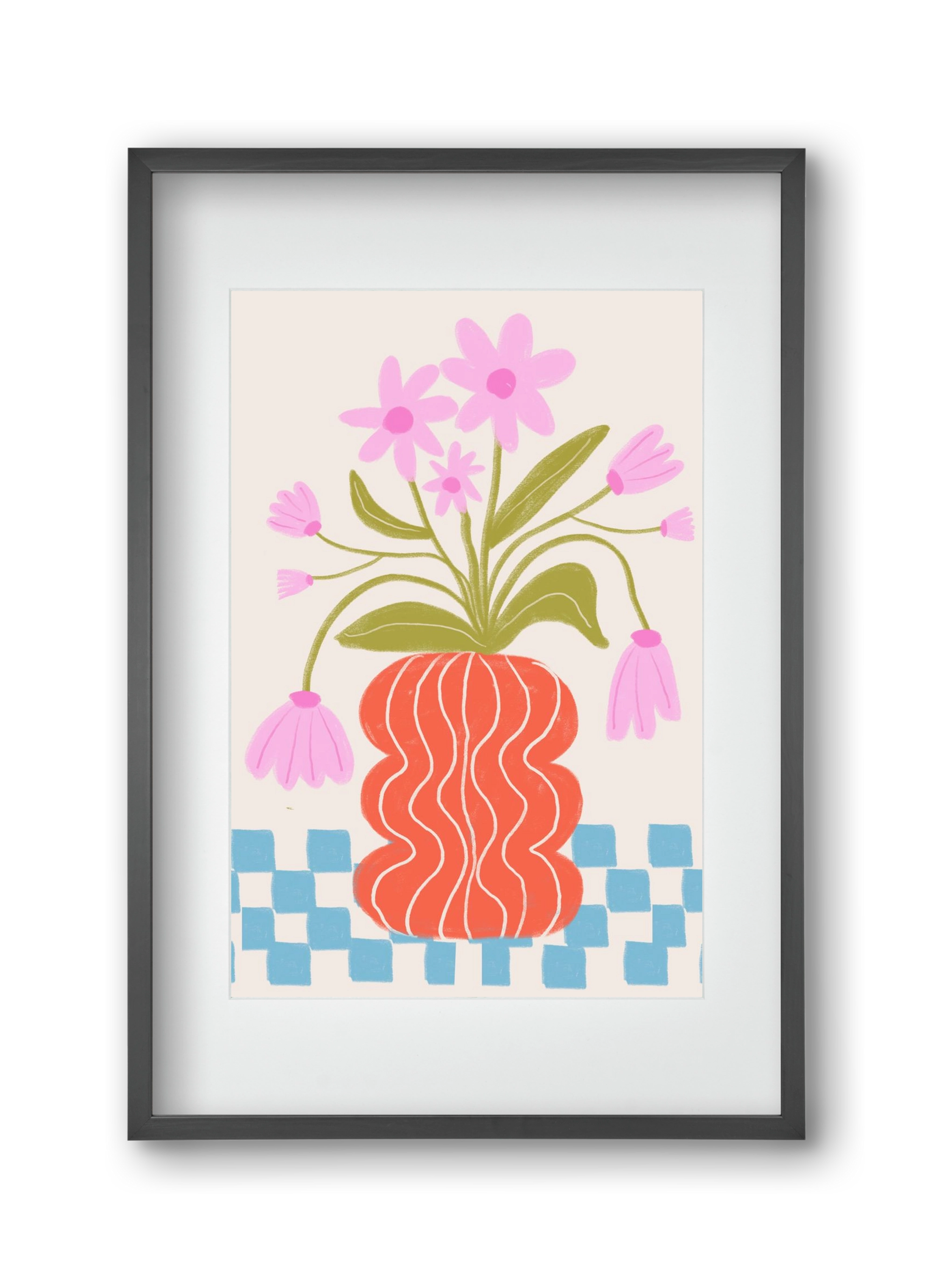 Calm, 30x45 cm (20x30 cm), Fekete keret, paszpartuval