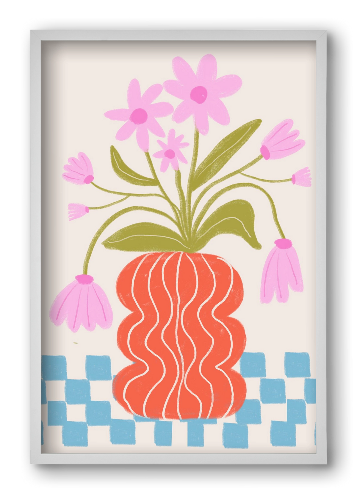 Calm, 40x60 cm (40x60 cm), Fehér keret