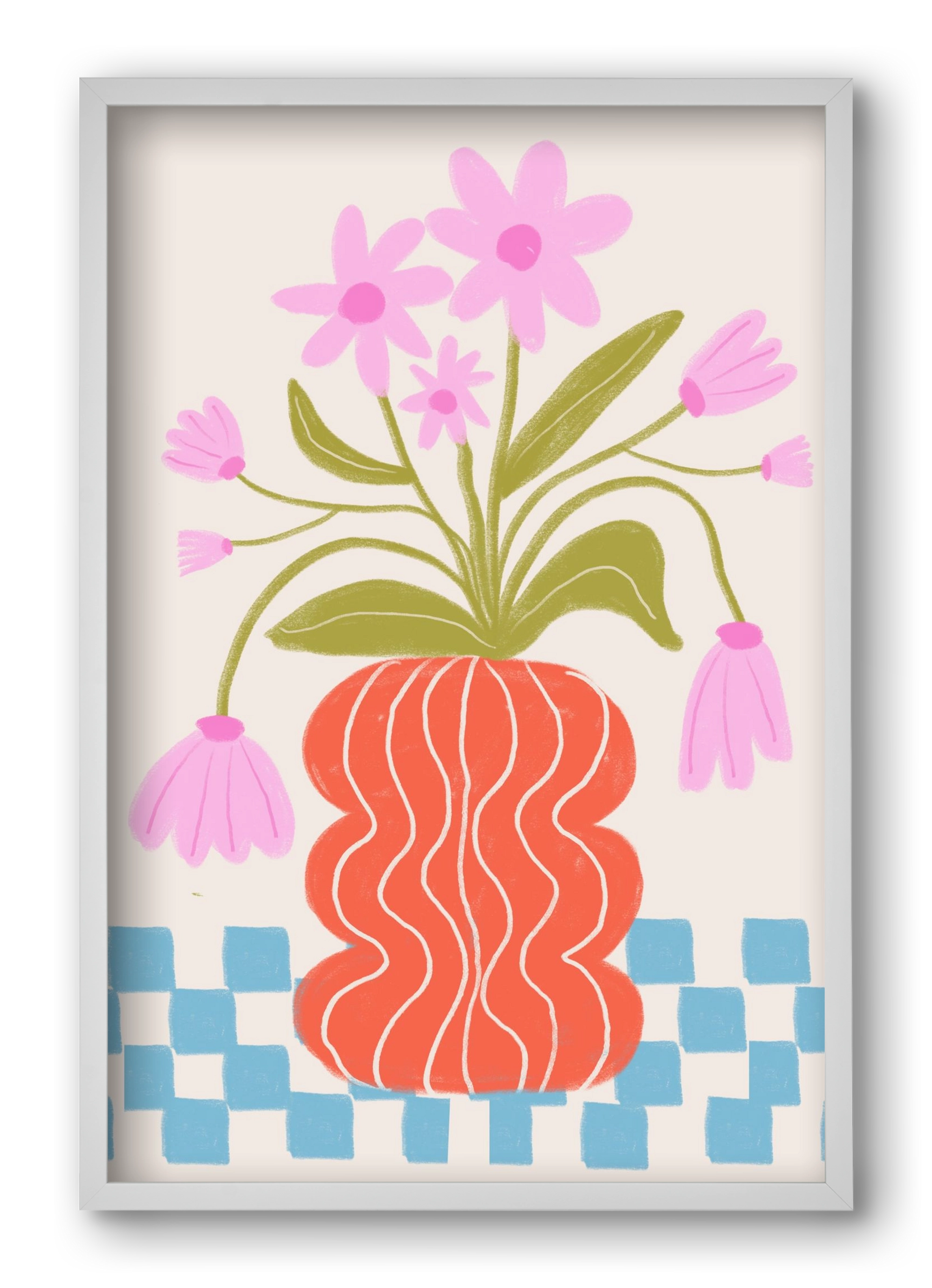 Calm, 40x60 cm (40x60 cm), Fehér keret