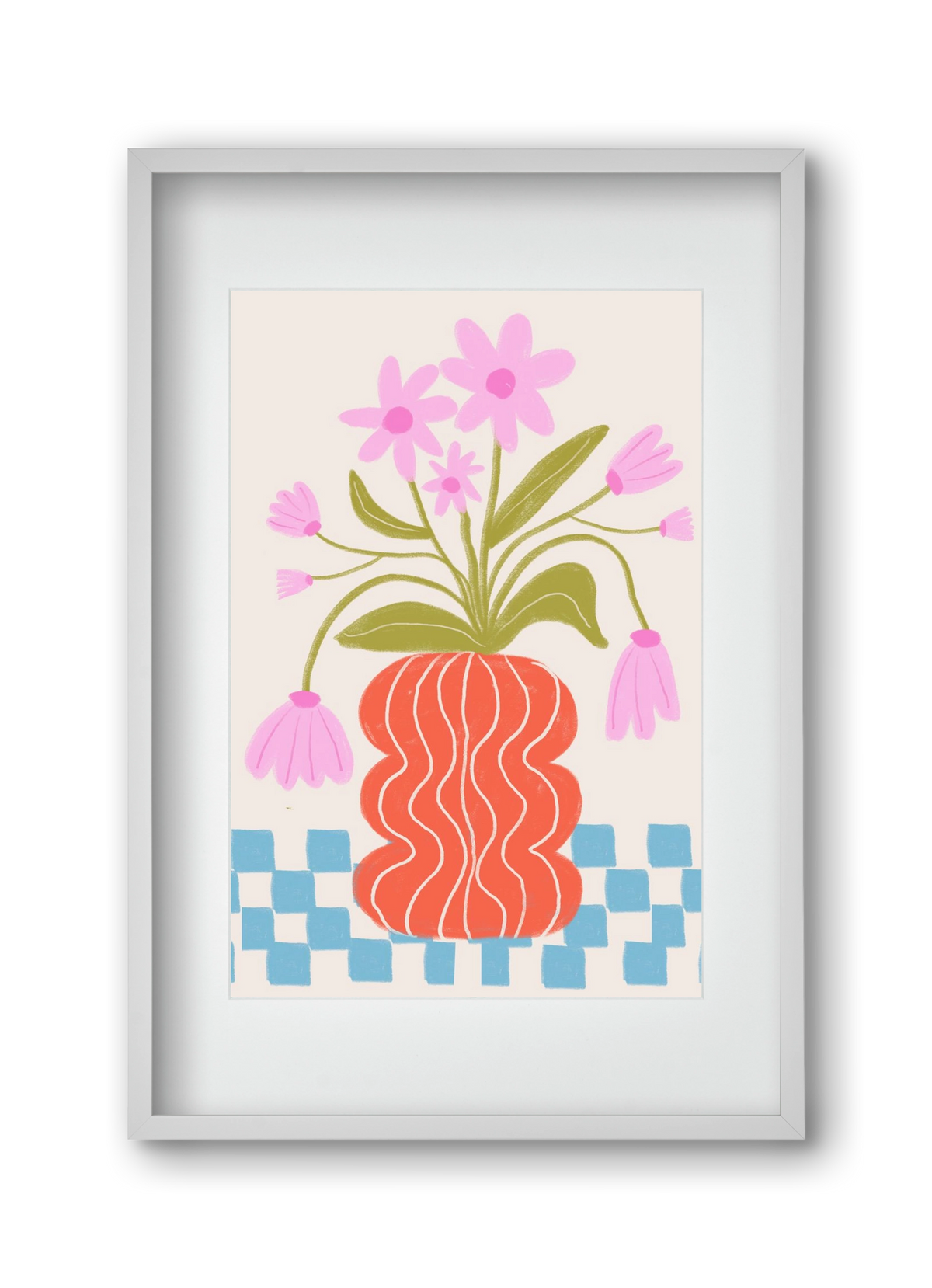 Calm, 30x45 cm (20x30 cm), Fehér keret, paszpartuval