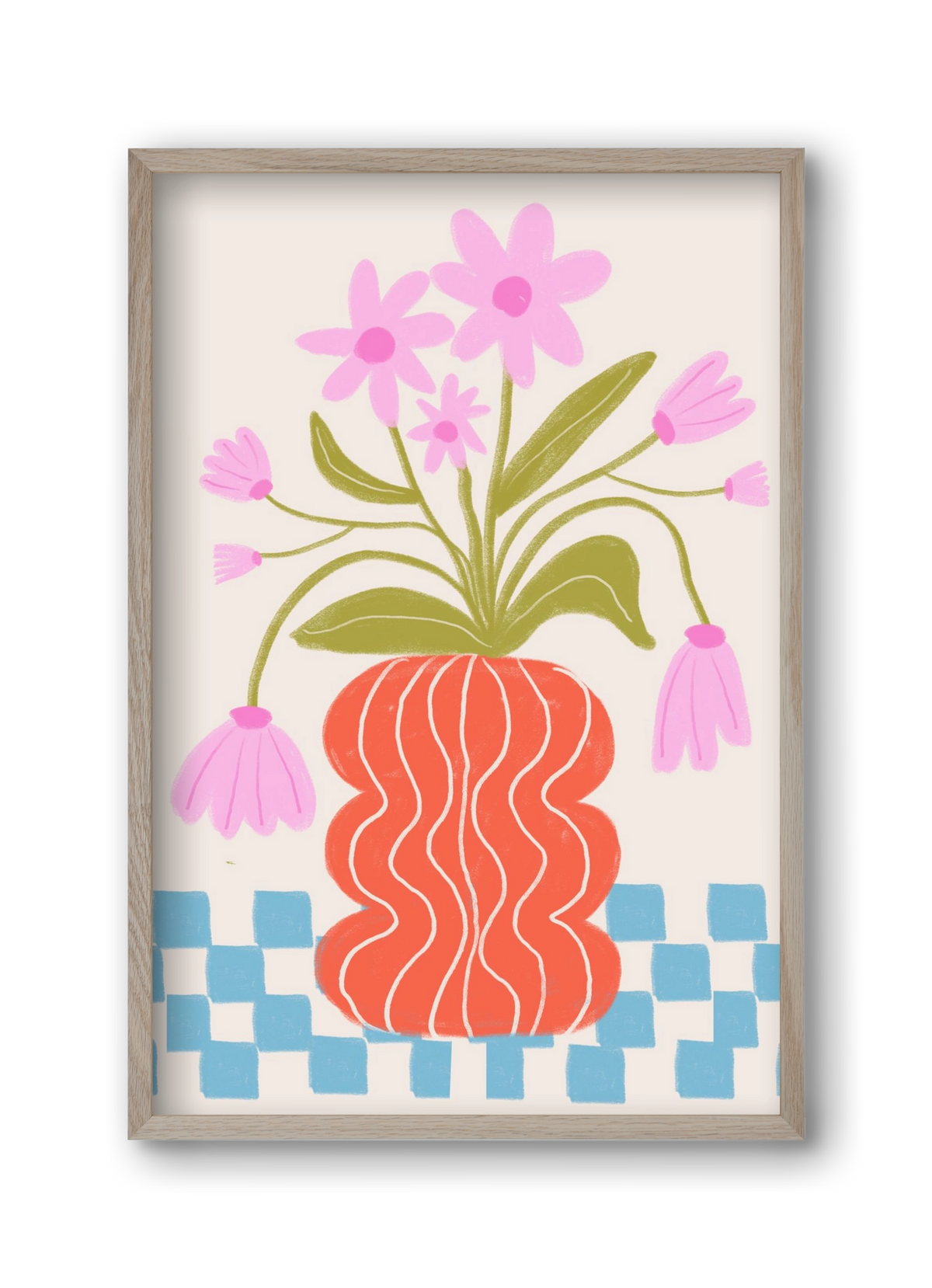 Calm, 30x45 cm (30x45 cm), Tölgy keret