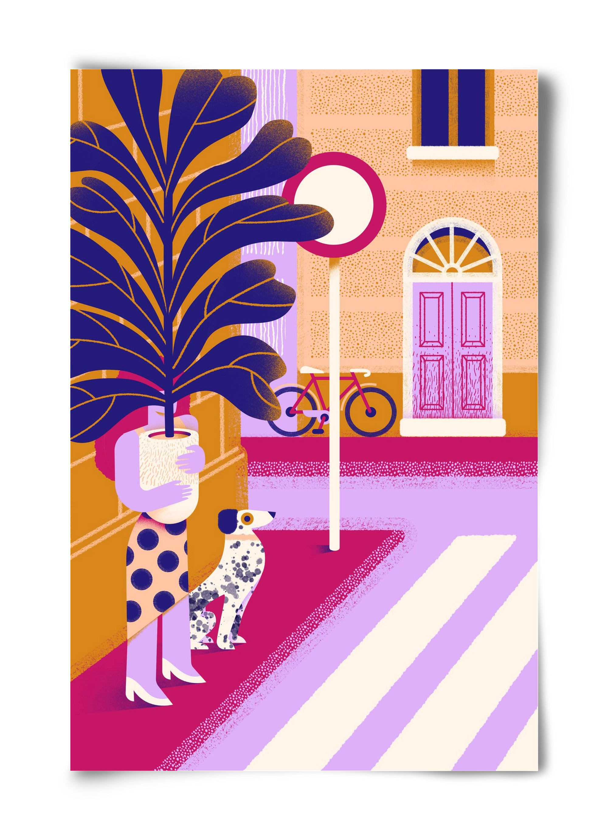 Plantmom and a dalmatian, 40x60 cm, Keret nélkül