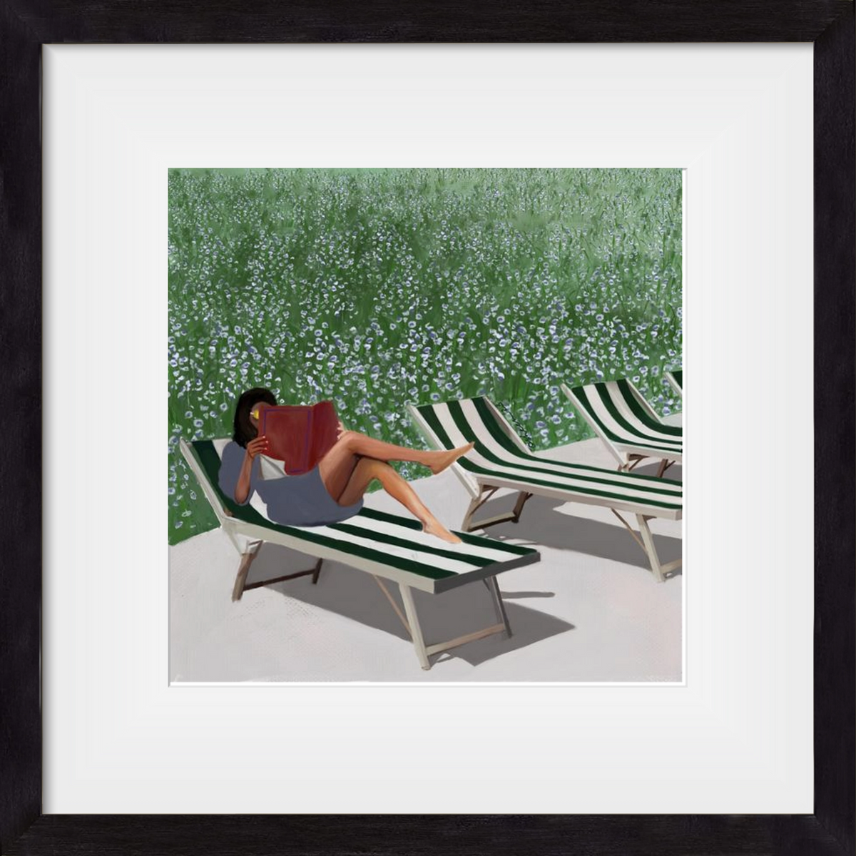 sunkissed, 30x30 cm (20x20 cm), Fekete keret, paszpartuval