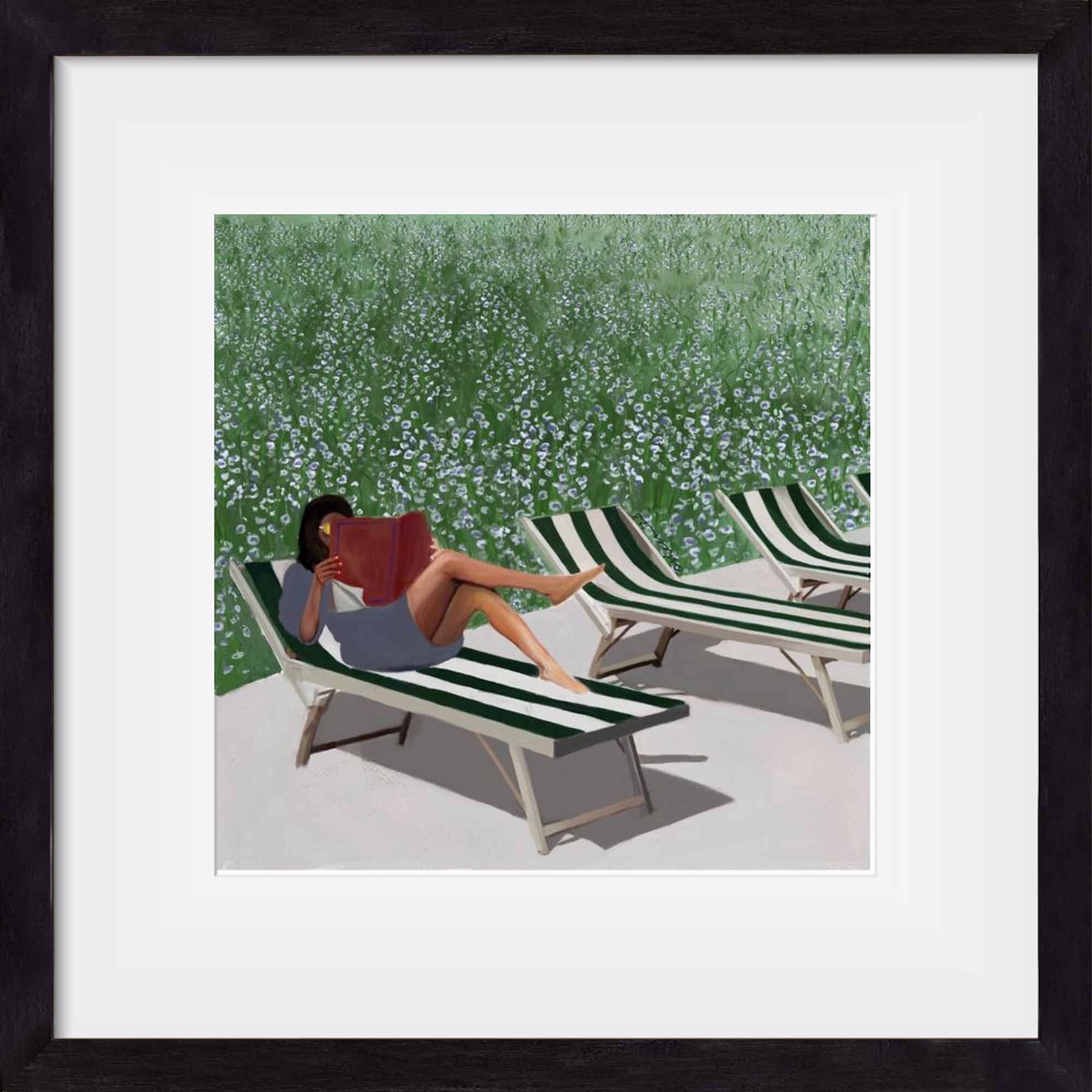 sunkissed, 30x30 cm (20x20 cm), Fekete keret, paszpartuval