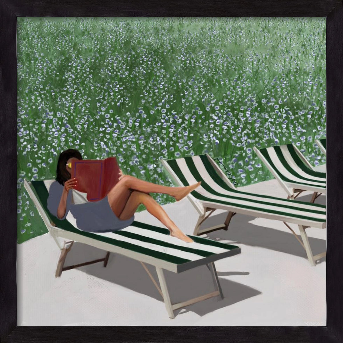 sunkissed, 50x50 cm (50x50 cm), Fekete keret