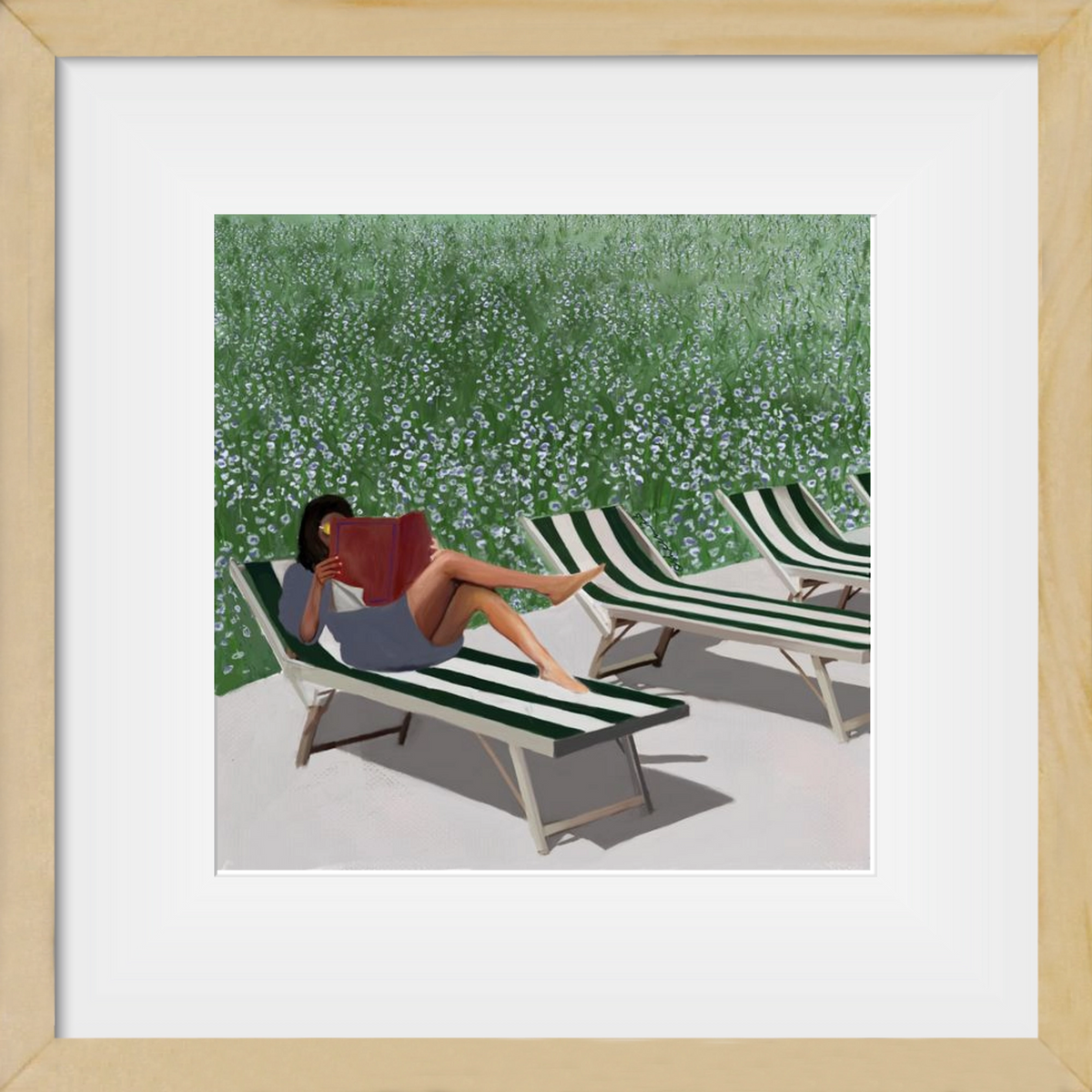 sunkissed, 30x30 cm (20x20 cm), Tölgy keret, paszpartuval