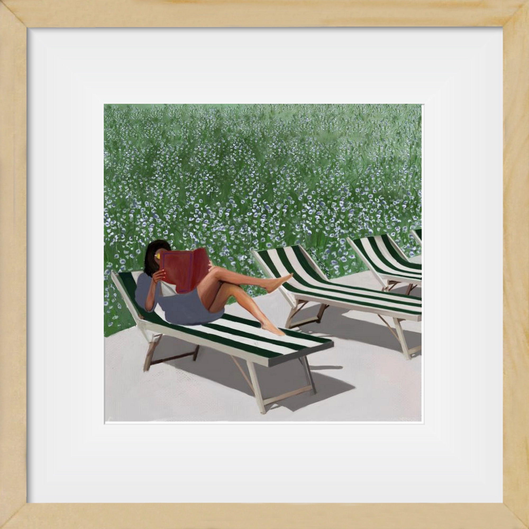 sunkissed, 30x30 cm (20x20 cm), Tölgy keret, paszpartuval