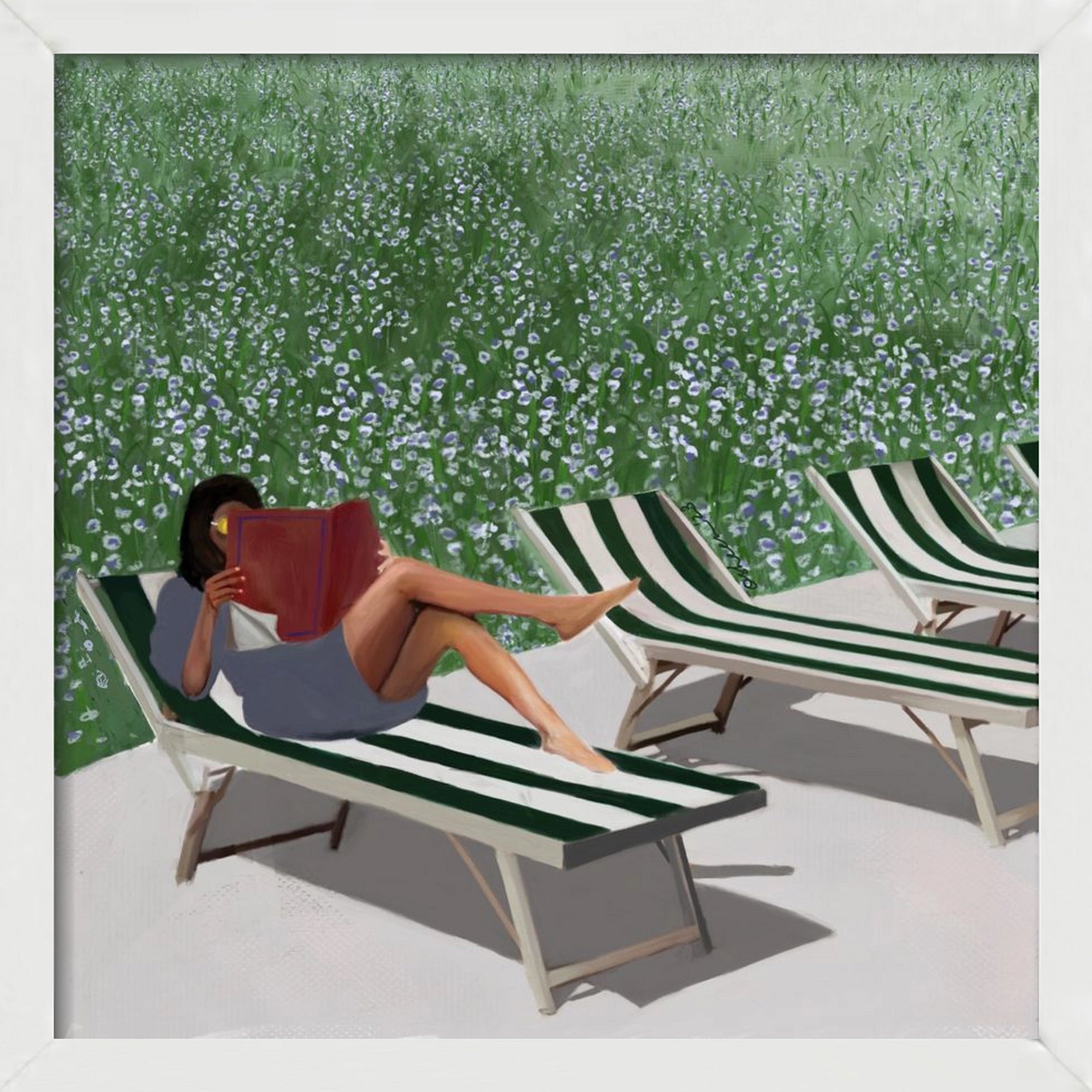 sunkissed, 30x30 cm (30x30 cm), Fehér keret