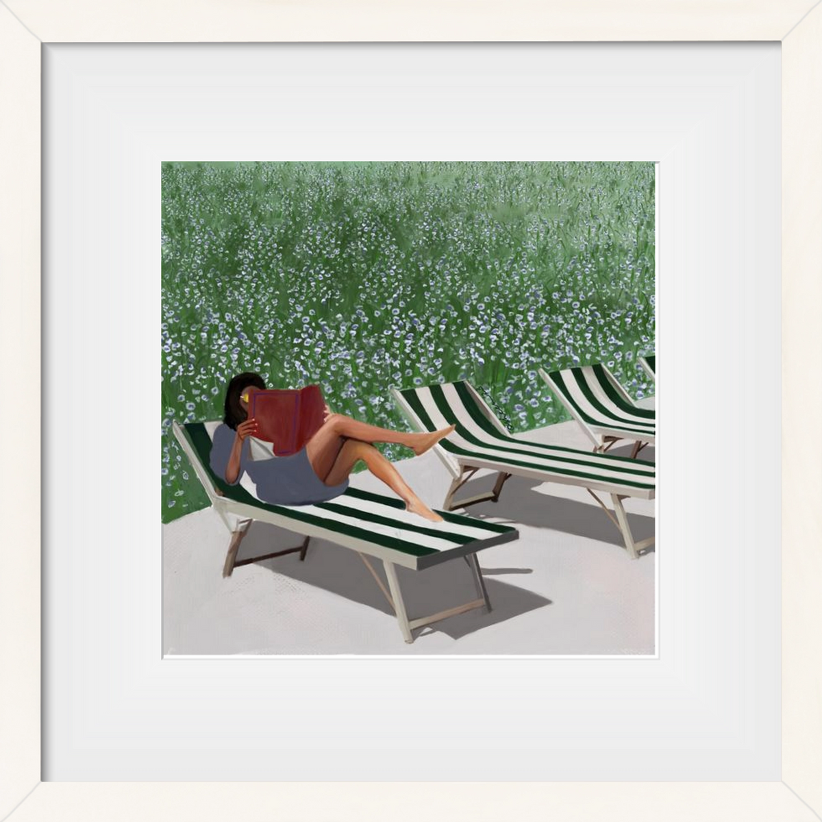 sunkissed, 30x30 cm (20x20 cm), Fehér keret, paszpartuval