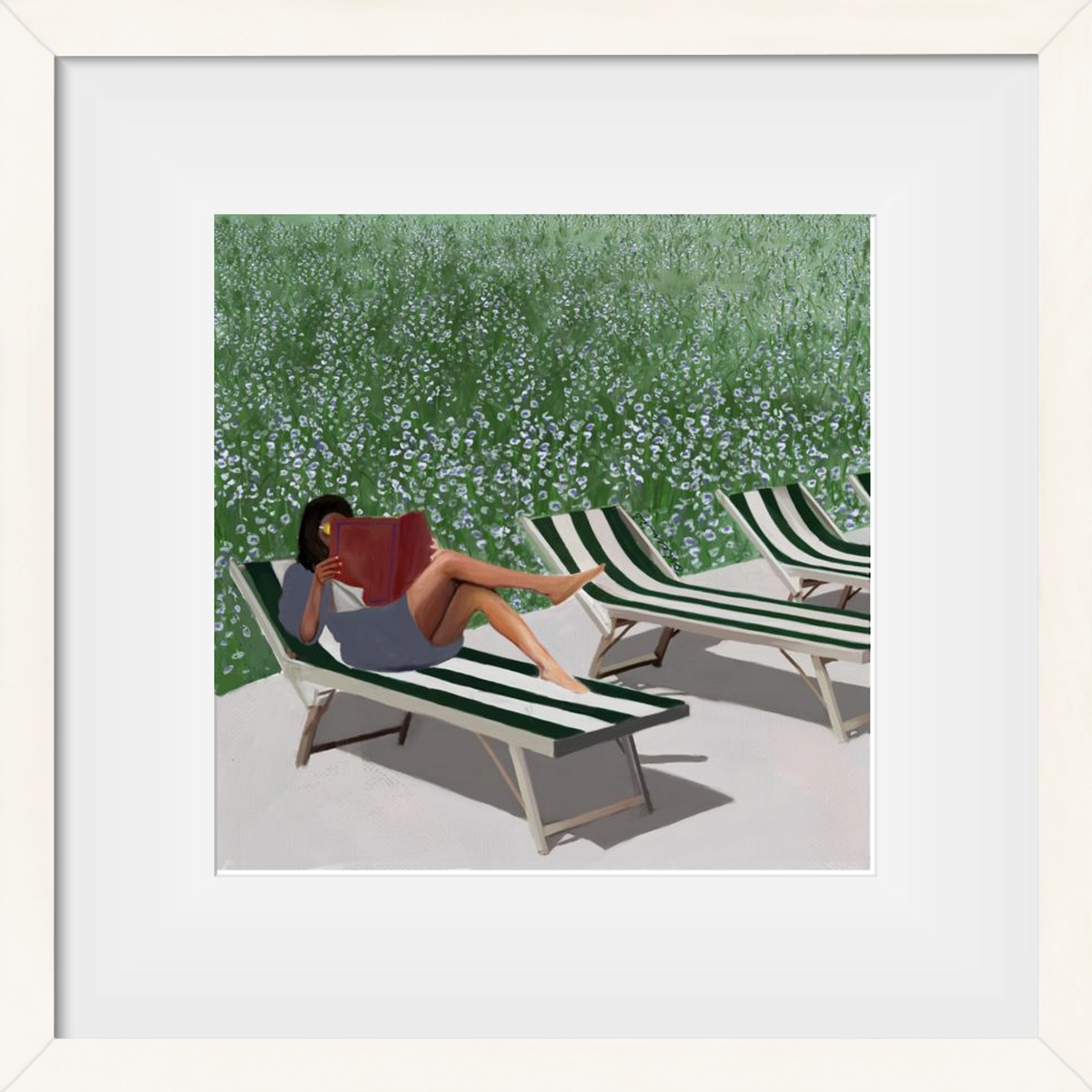 sunkissed, 30x30 cm (20x20 cm), Fehér keret, paszpartuval