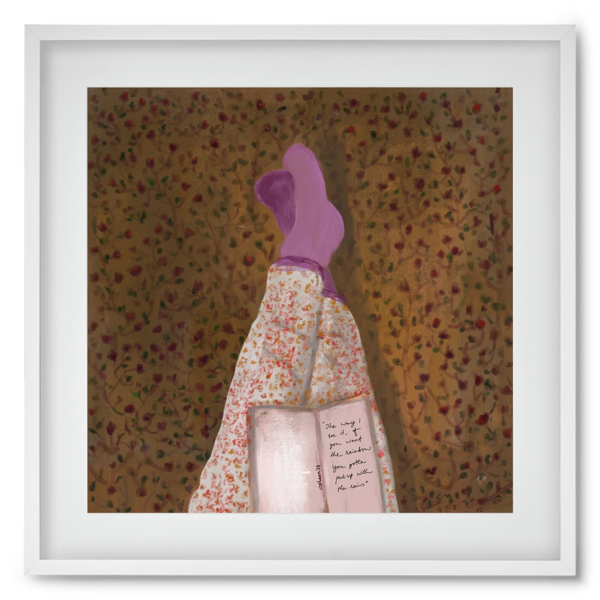 WHISPERS OF THE PAST, 50x50 cm (40x40 cm), Fehér keret, paszpartuval