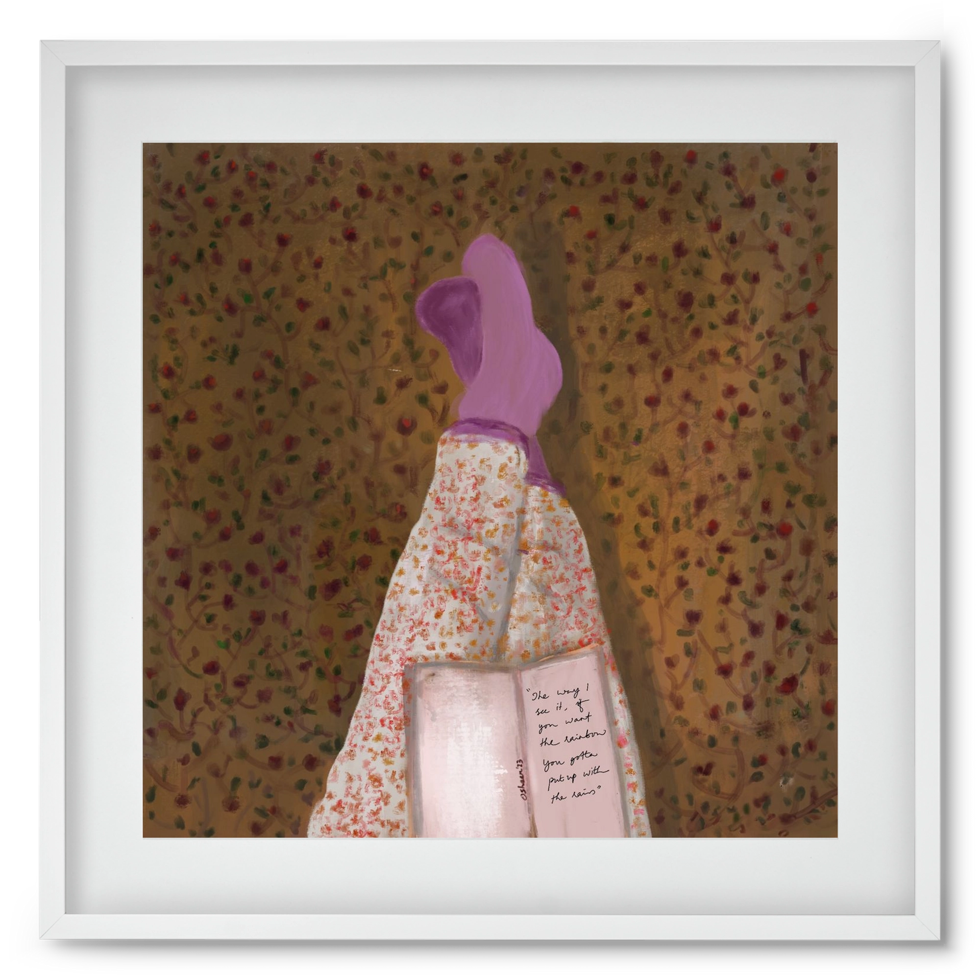 WHISPERS OF THE PAST, 50x50 cm (40x40 cm), Fehér keret, paszpartuval