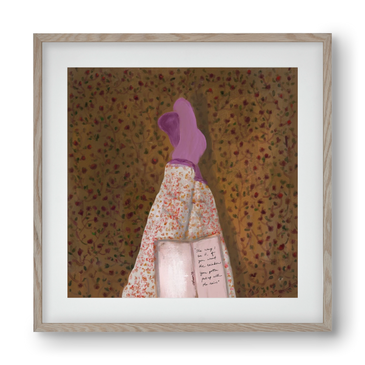 WHISPERS OF THE PAST, 40x40 cm (30x30 cm), Tölgy keret, paszpartuval