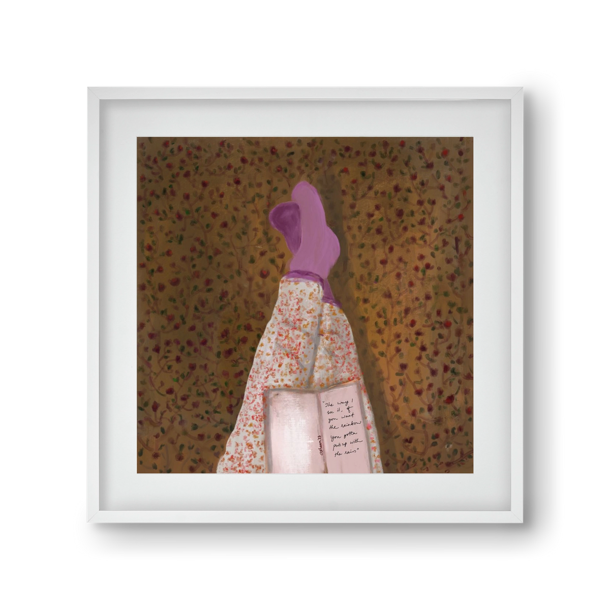 WHISPERS OF THE PAST, 30x30 cm (20x20 cm), Fehér keret, paszpartuval