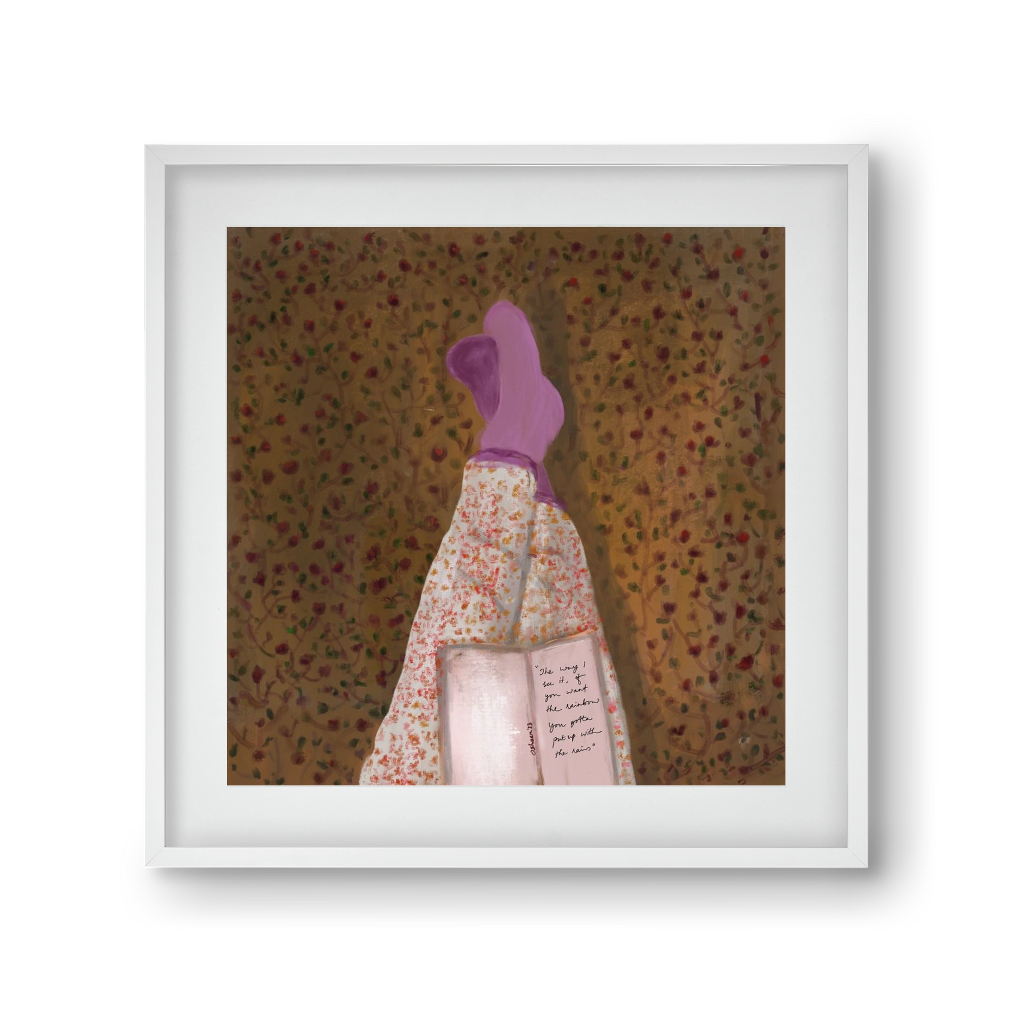 WHISPERS OF THE PAST, 30x30 cm (20x20 cm), Fehér keret, paszpartuval