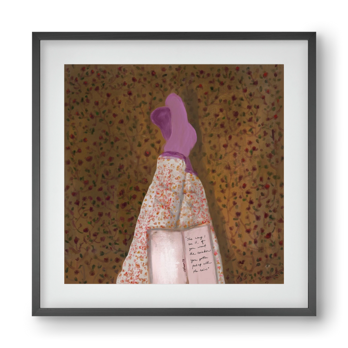 WHISPERS OF THE PAST, 40x40 cm (30x30 cm), Fekete keret, paszpartuval