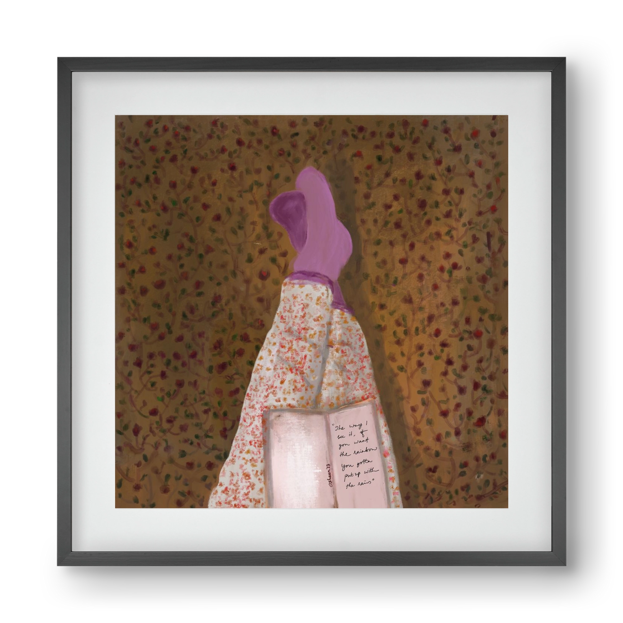 WHISPERS OF THE PAST, 40x40 cm (30x30 cm), Fekete keret, paszpartuval