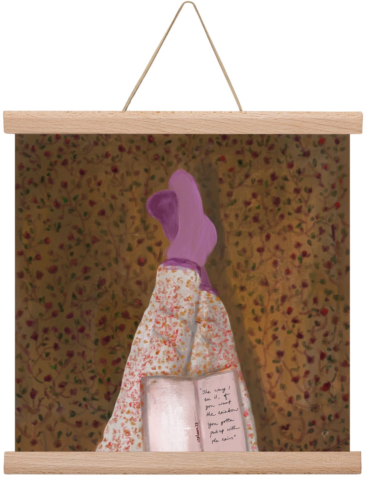 WHISPERS OF THE PAST, 30x30 cm (30x30 cm), Tölgy akasztó