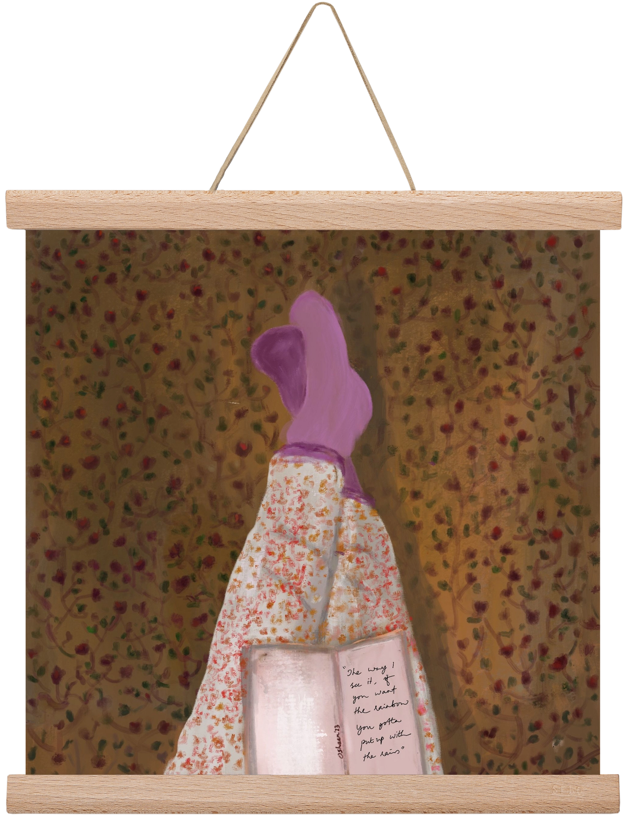 WHISPERS OF THE PAST, 30x30 cm (30x30 cm), Tölgy akasztó