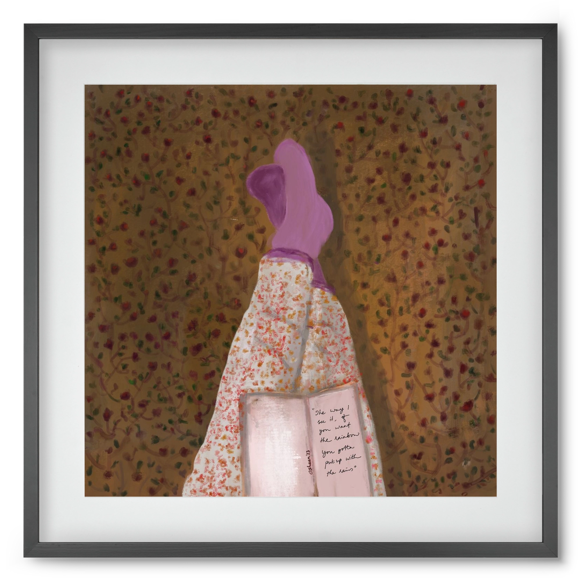 WHISPERS OF THE PAST, 50x50 cm (40x40 cm), Fekete keret, paszpartuval