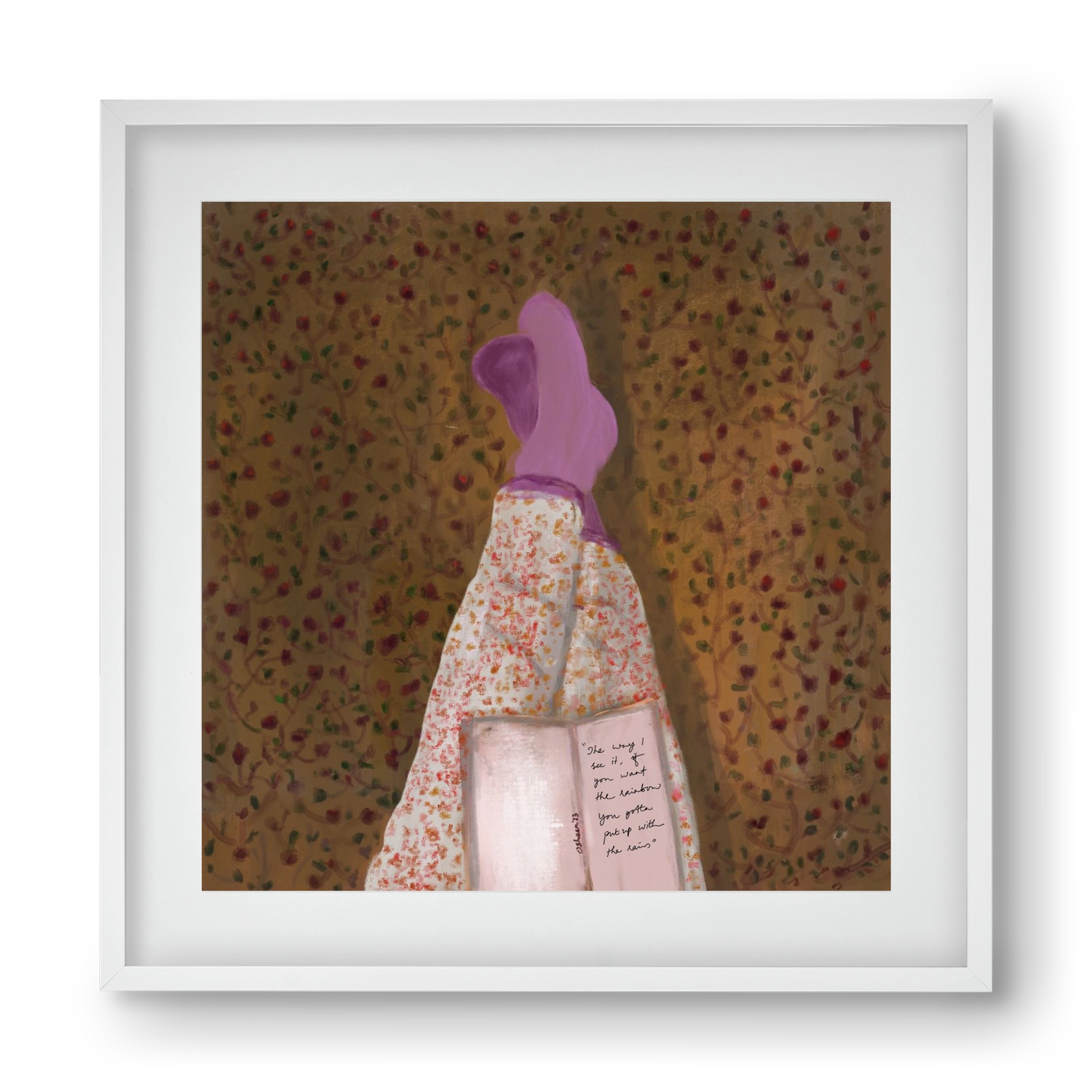 WHISPERS OF THE PAST, 40x40 cm (30x30 cm), Fehér keret, paszpartuval