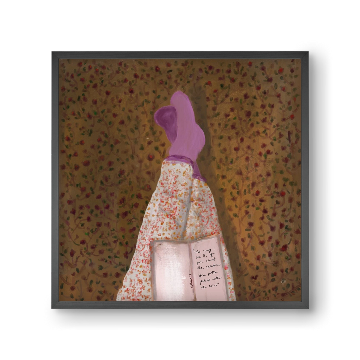 WHISPERS OF THE PAST, 30x30 cm (30x30 cm), Fekete keret