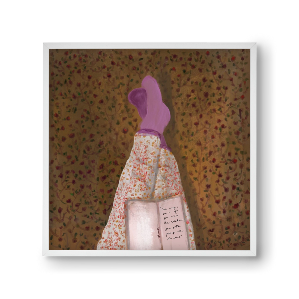 WHISPERS OF THE PAST, 30x30 cm (30x30 cm), Fehér keret