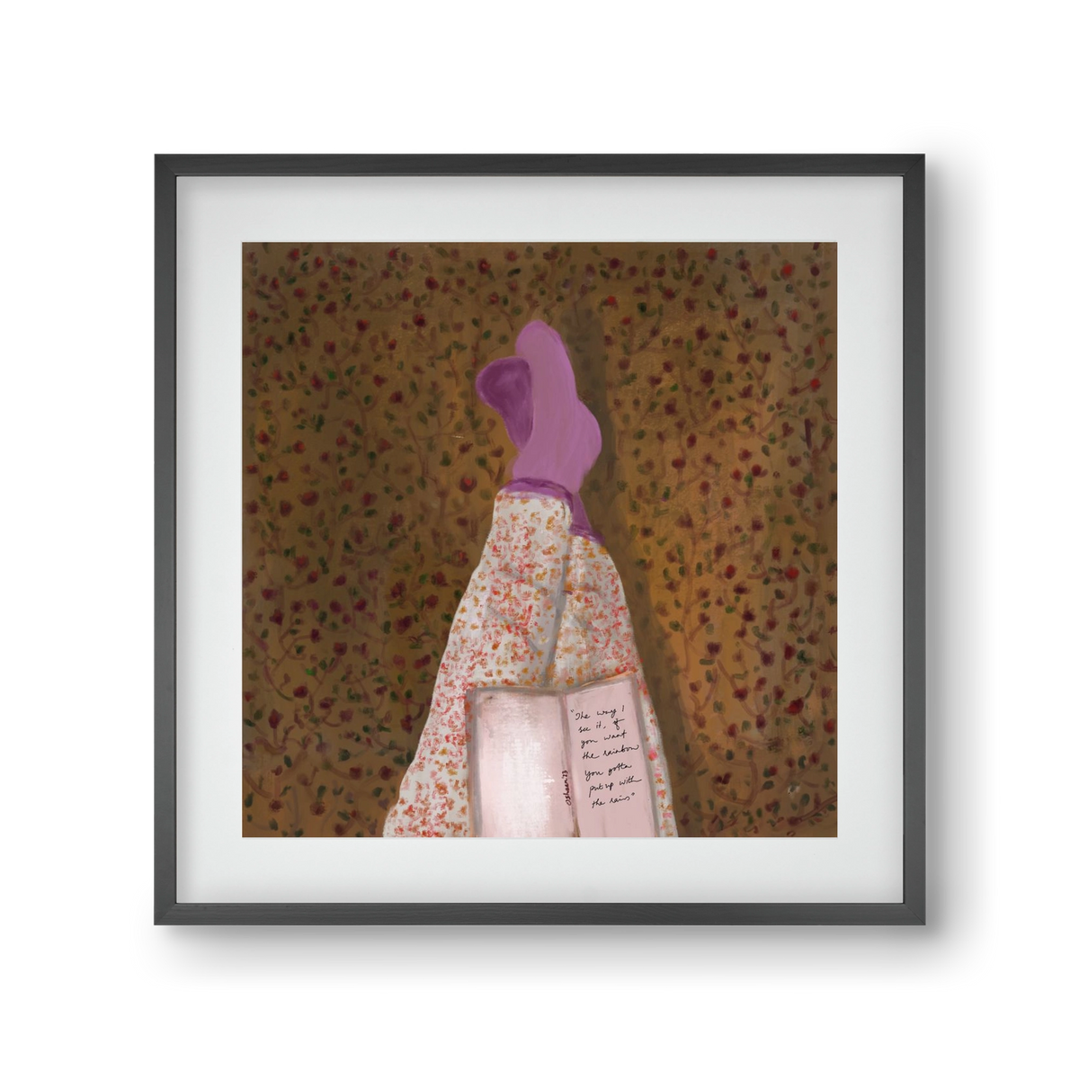 WHISPERS OF THE PAST, 30x30 cm (20x20 cm), Fekete keret, paszpartuval