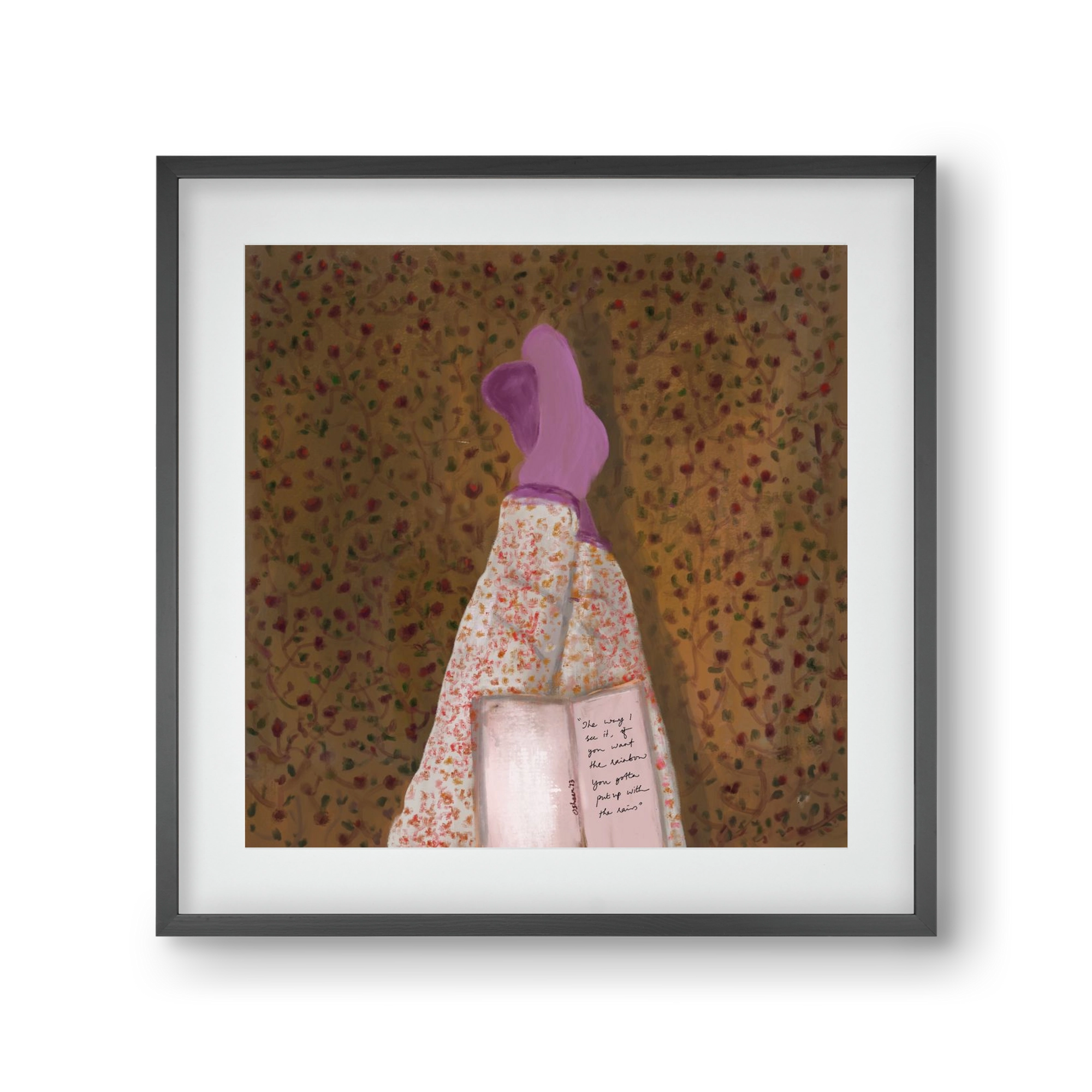 WHISPERS OF THE PAST, 30x30 cm (20x20 cm), Fekete keret, paszpartuval