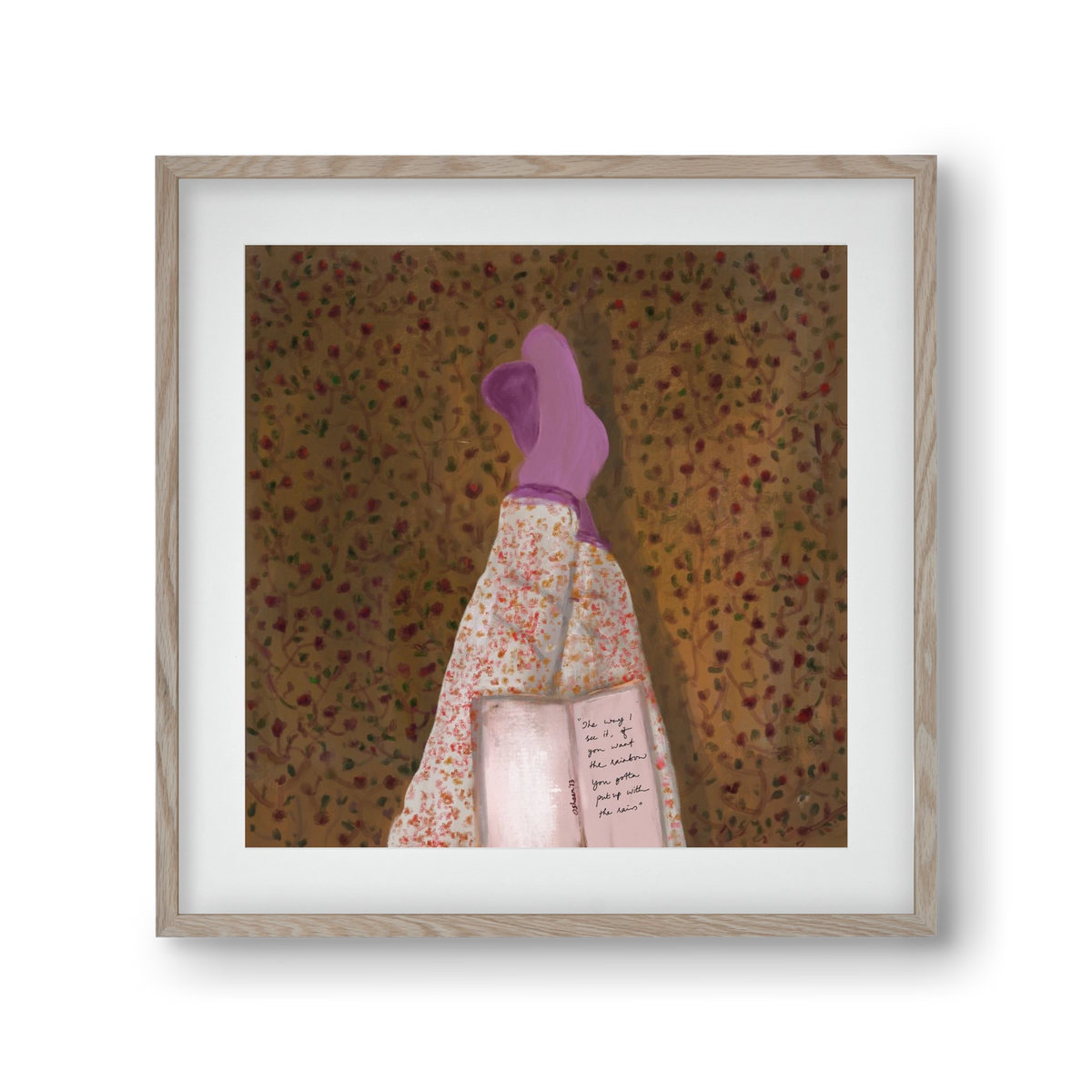 WHISPERS OF THE PAST, 30x30 cm (20x20 cm), Tölgy keret, paszpartuval