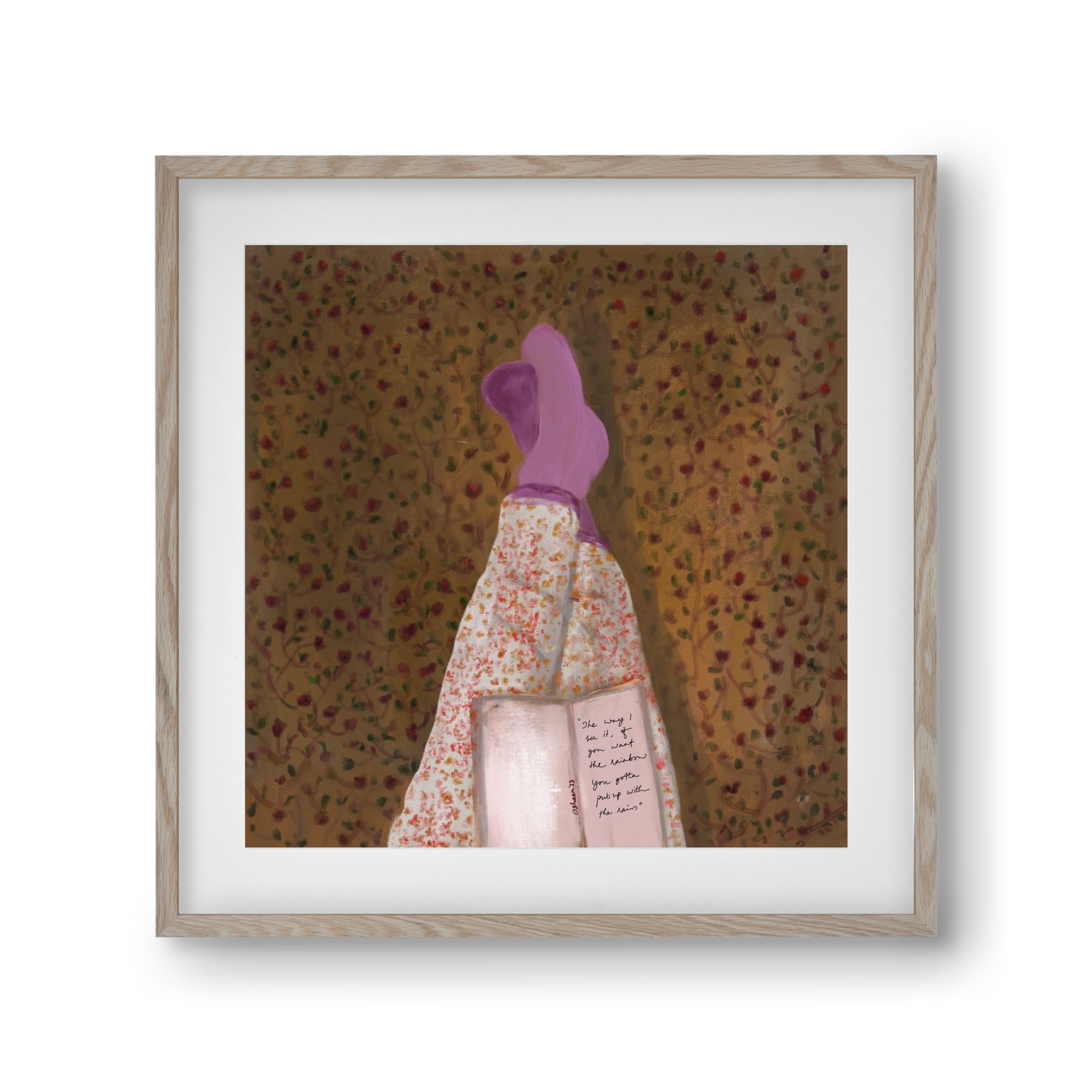 WHISPERS OF THE PAST, 30x30 cm (20x20 cm), Tölgy keret, paszpartuval