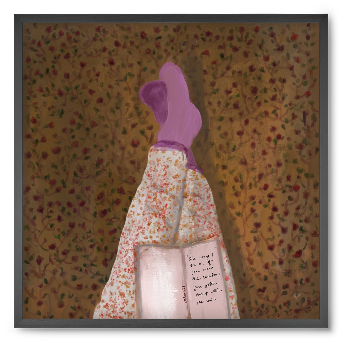 WHISPERS OF THE PAST, 50x50 cm (50x50 cm), Fekete keret