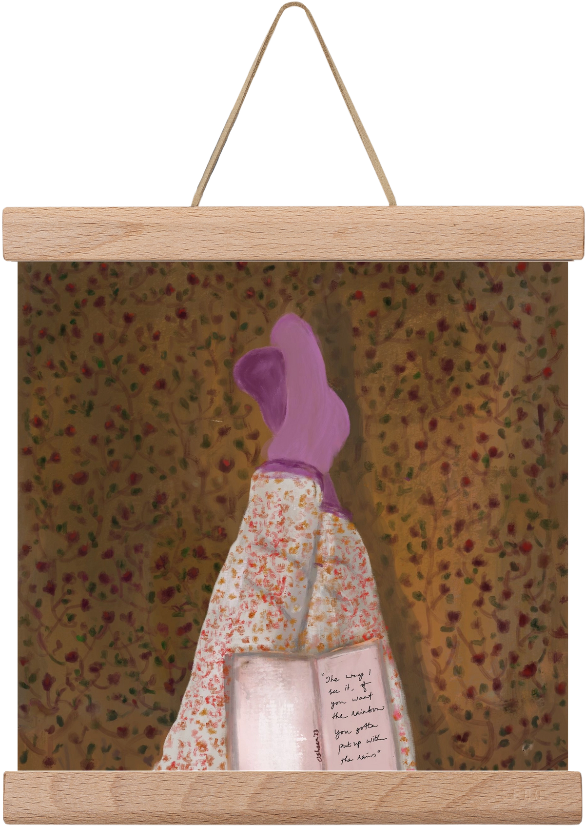 WHISPERS OF THE PAST, 20x20 cm (20x20 cm), Tölgy akasztó