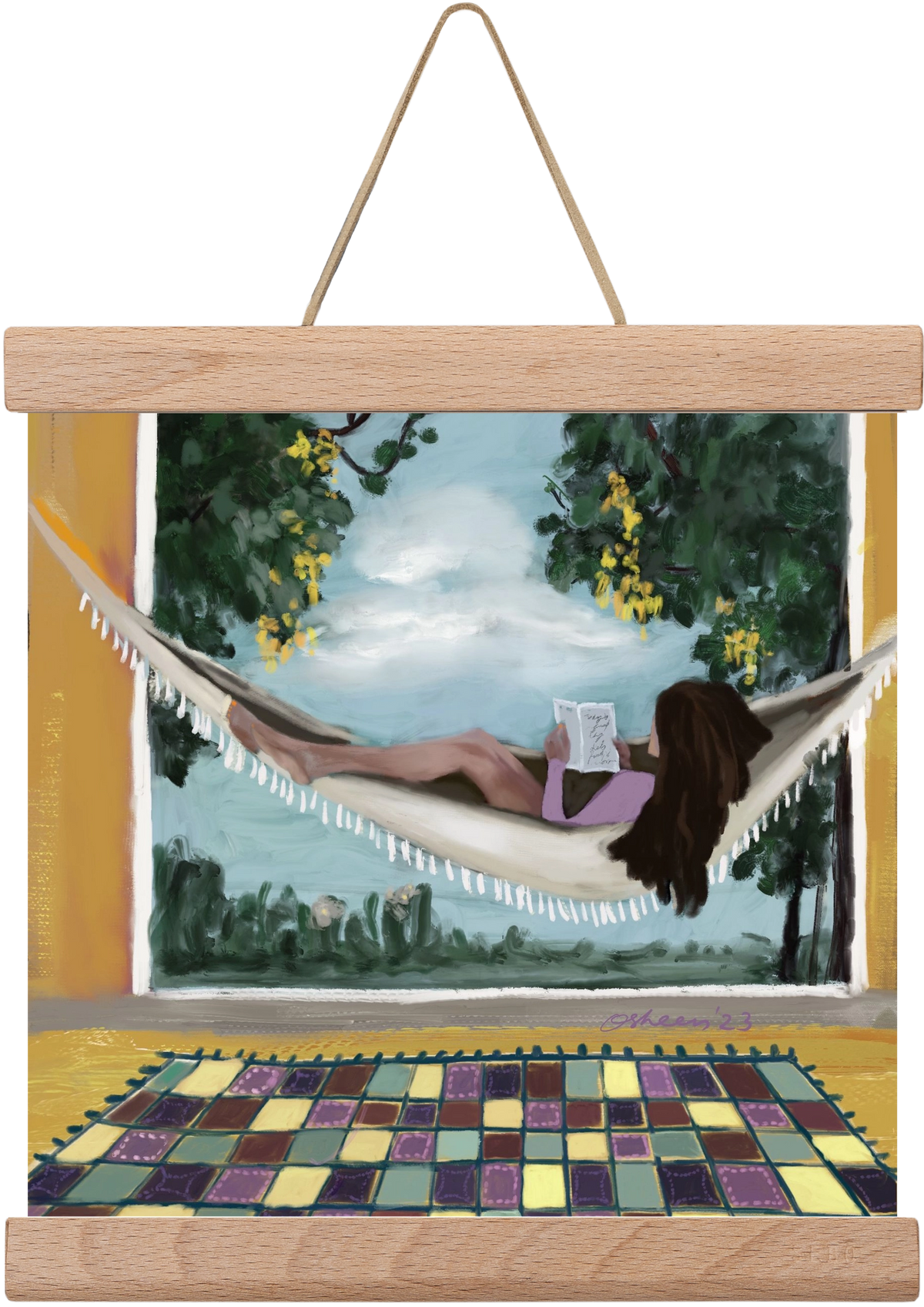HAMMOCK HAVEN, 20x20 cm (20x20 cm), Tölgy akasztó