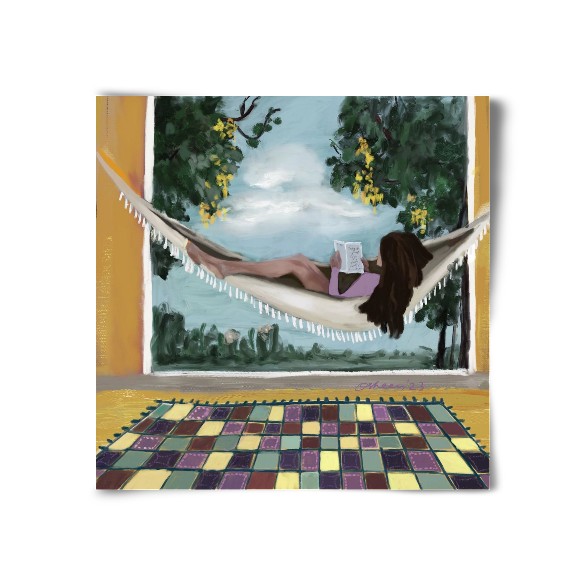 HAMMOCK HAVEN, 30x30 cm, Keret nélkül