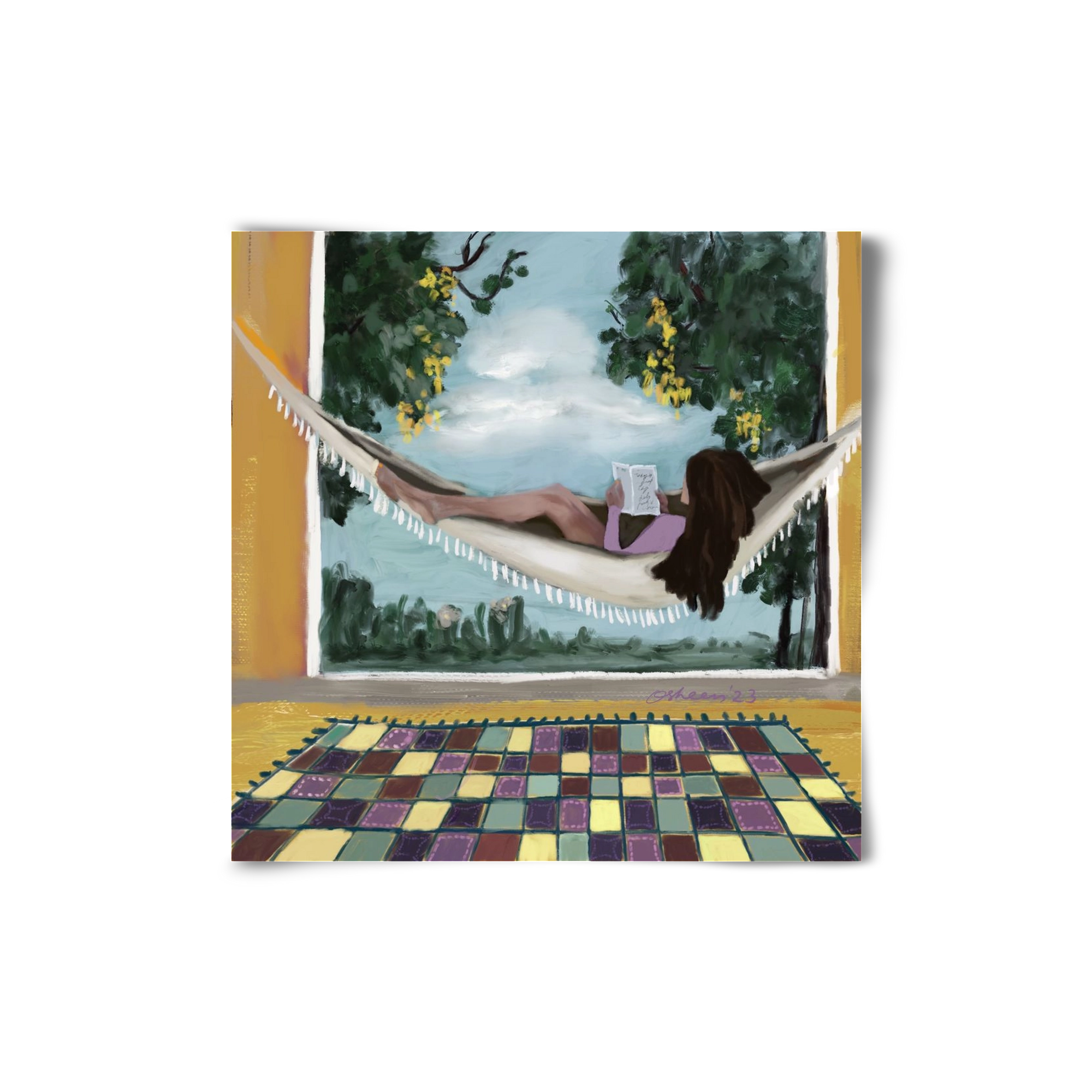 HAMMOCK HAVEN, 20x20 cm, Keret nélkül