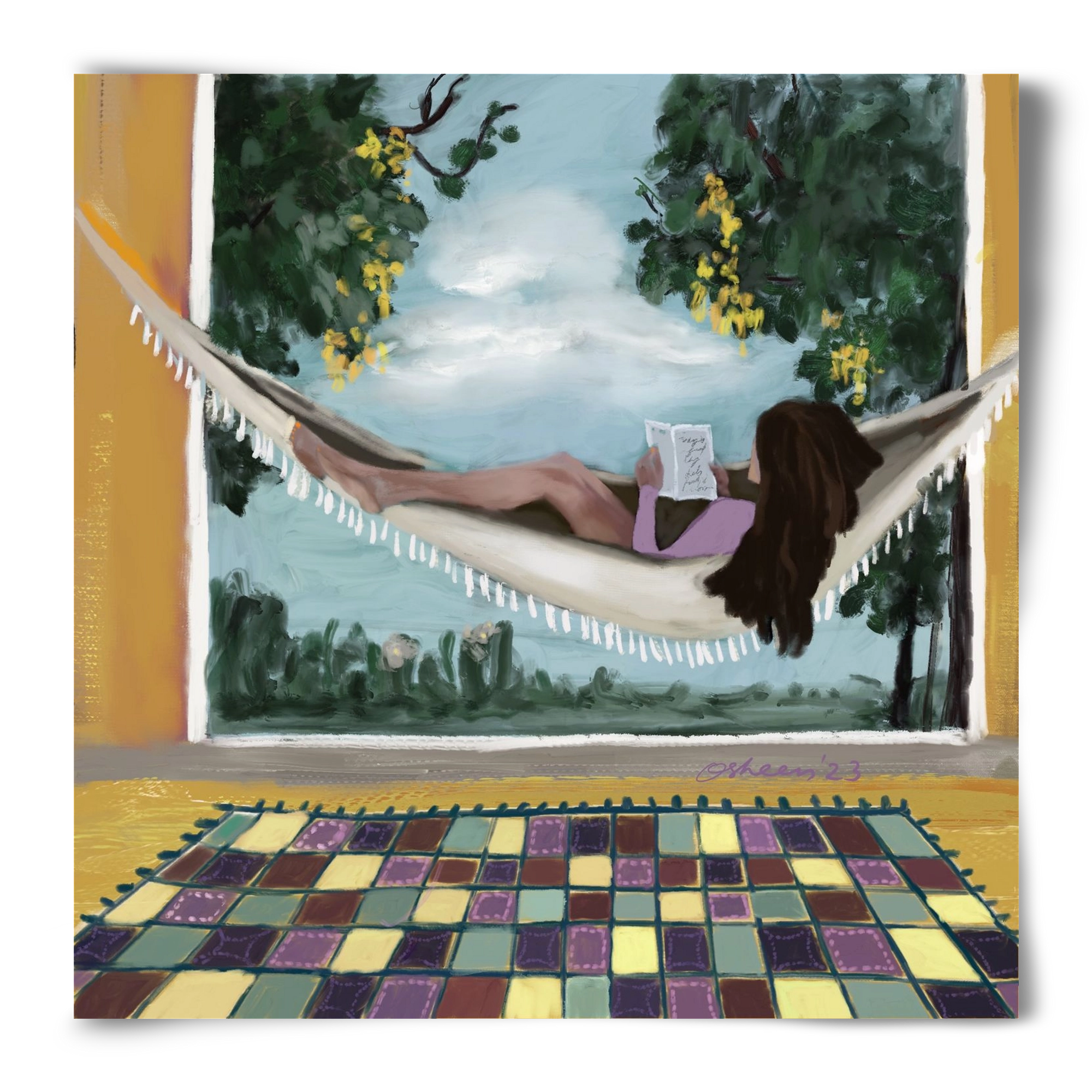 HAMMOCK HAVEN, 50x50 cm, Keret nélkül