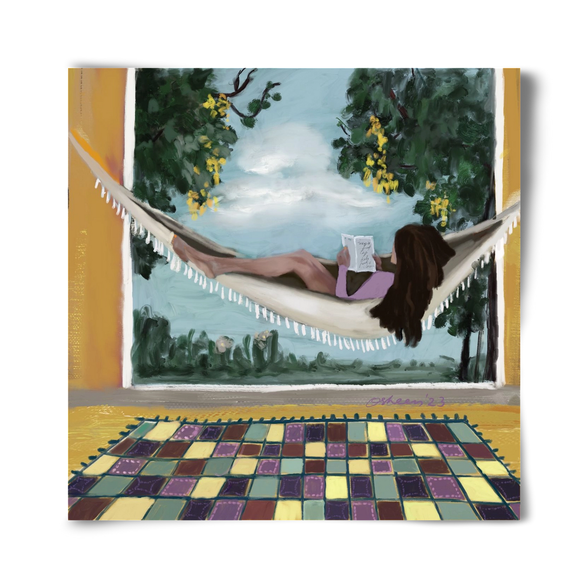 HAMMOCK HAVEN, 40x40 cm, Keret nélkül