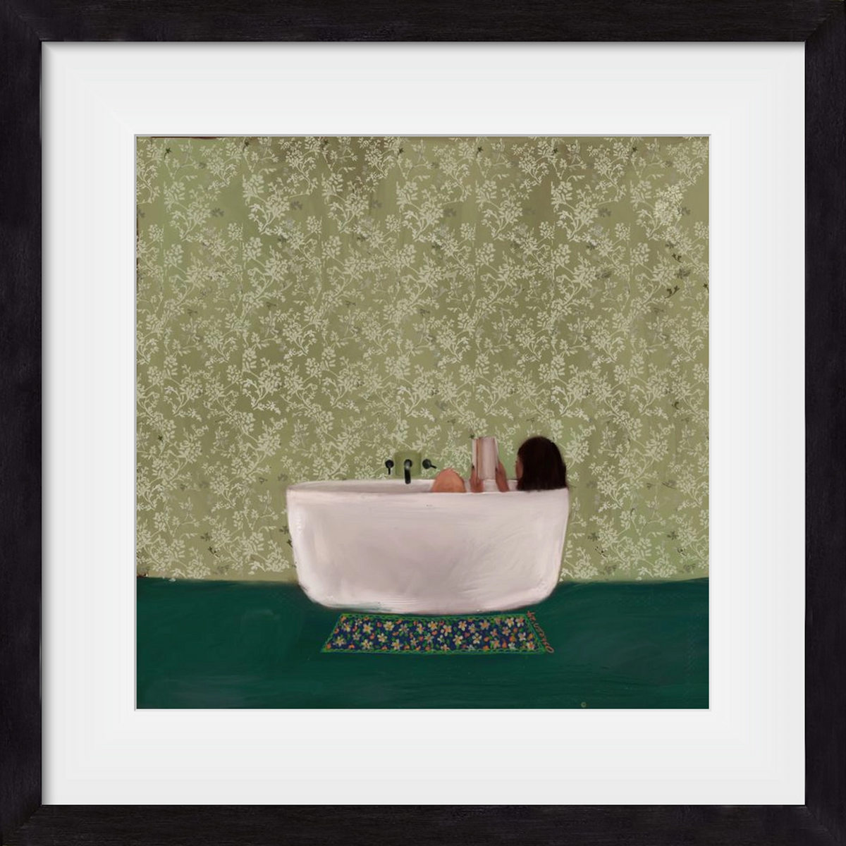 DEEP SOAK, 40x40 cm (30x30 cm), Fekete keret, paszpartuval