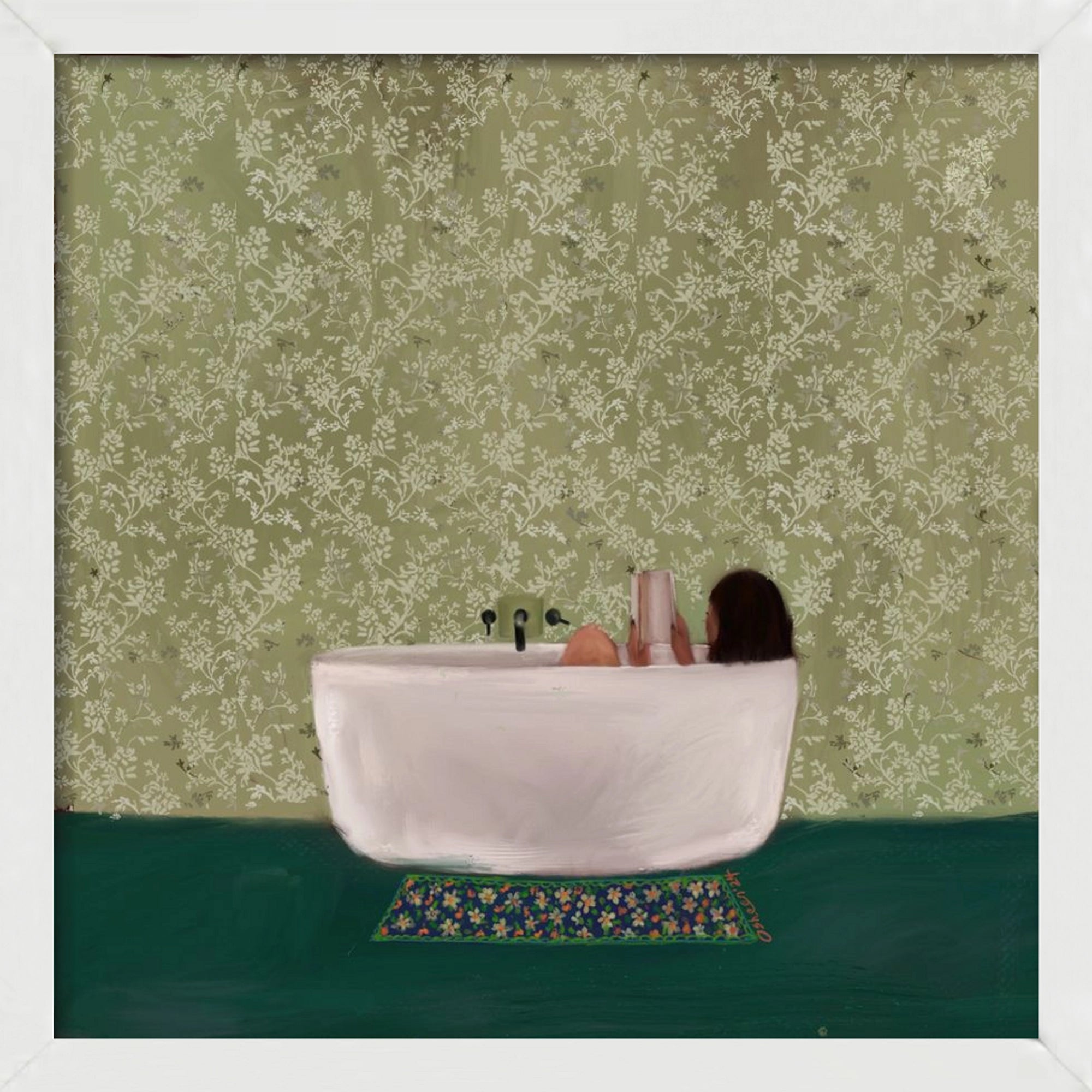 DEEP SOAK, 30x30 cm (30x30 cm), Fehér keret