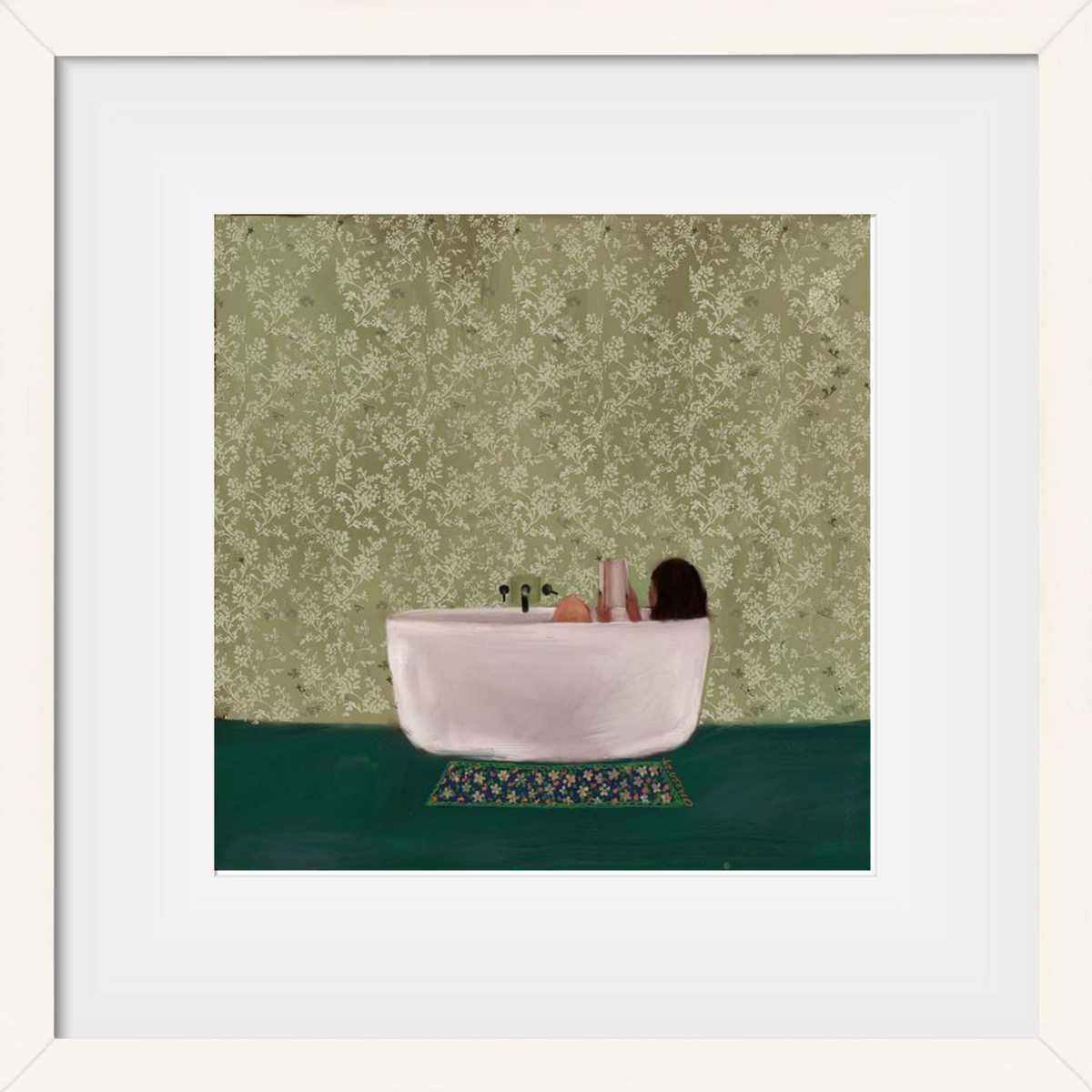 DEEP SOAK, 30x30 cm (20x20 cm), Fehér keret, paszpartuval