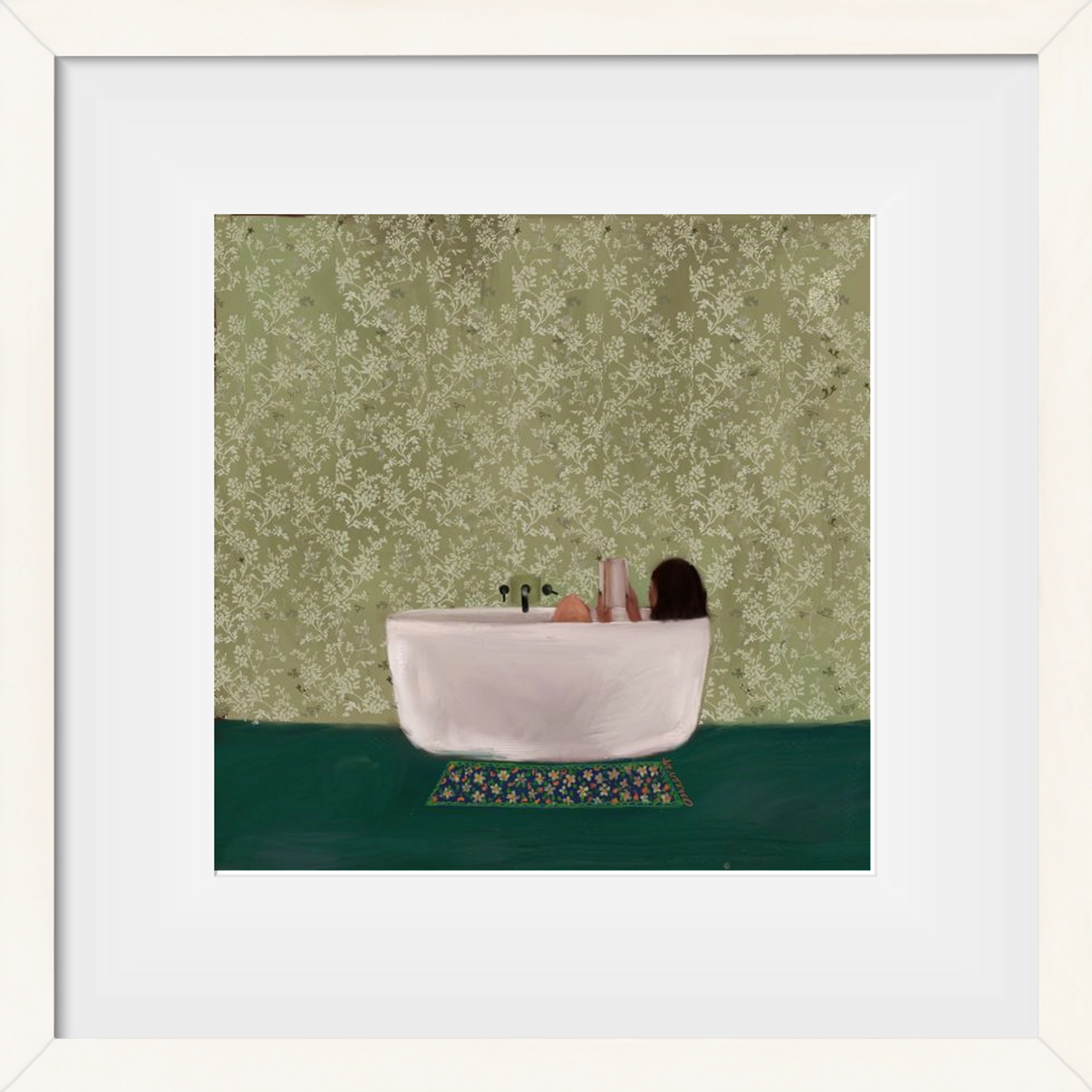 DEEP SOAK, 30x30 cm (20x20 cm), Fehér keret, paszpartuval