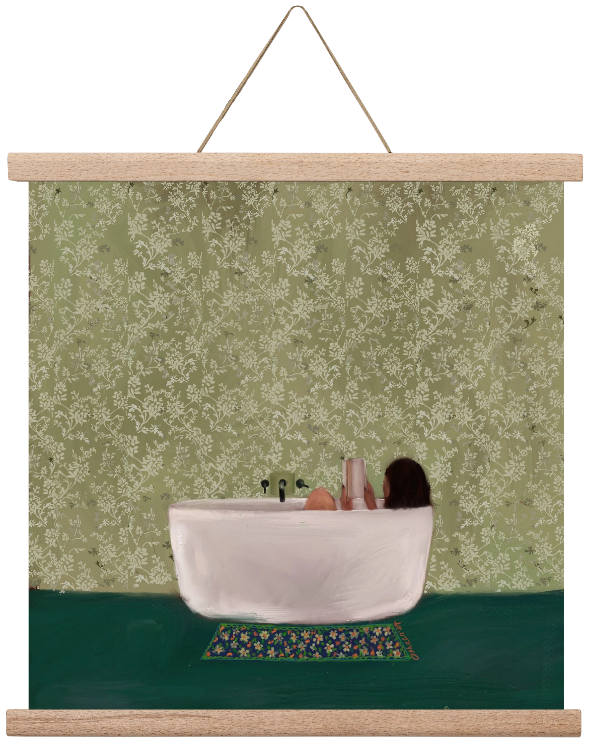 DEEP SOAK, 40x40 cm (40x40 cm), Tölgy akasztó