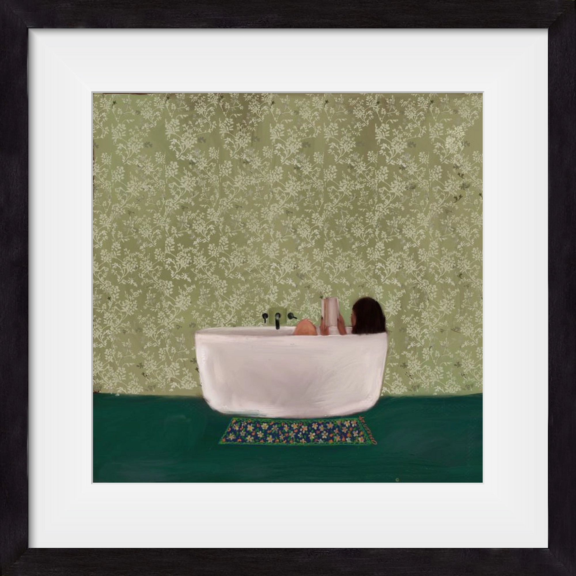 DEEP SOAK, 50x50 cm (40x40 cm), Fekete keret, paszpartuval