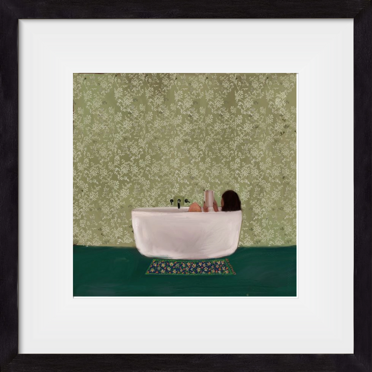 DEEP SOAK, 30x30 cm (20x20 cm), Fekete keret, paszpartuval