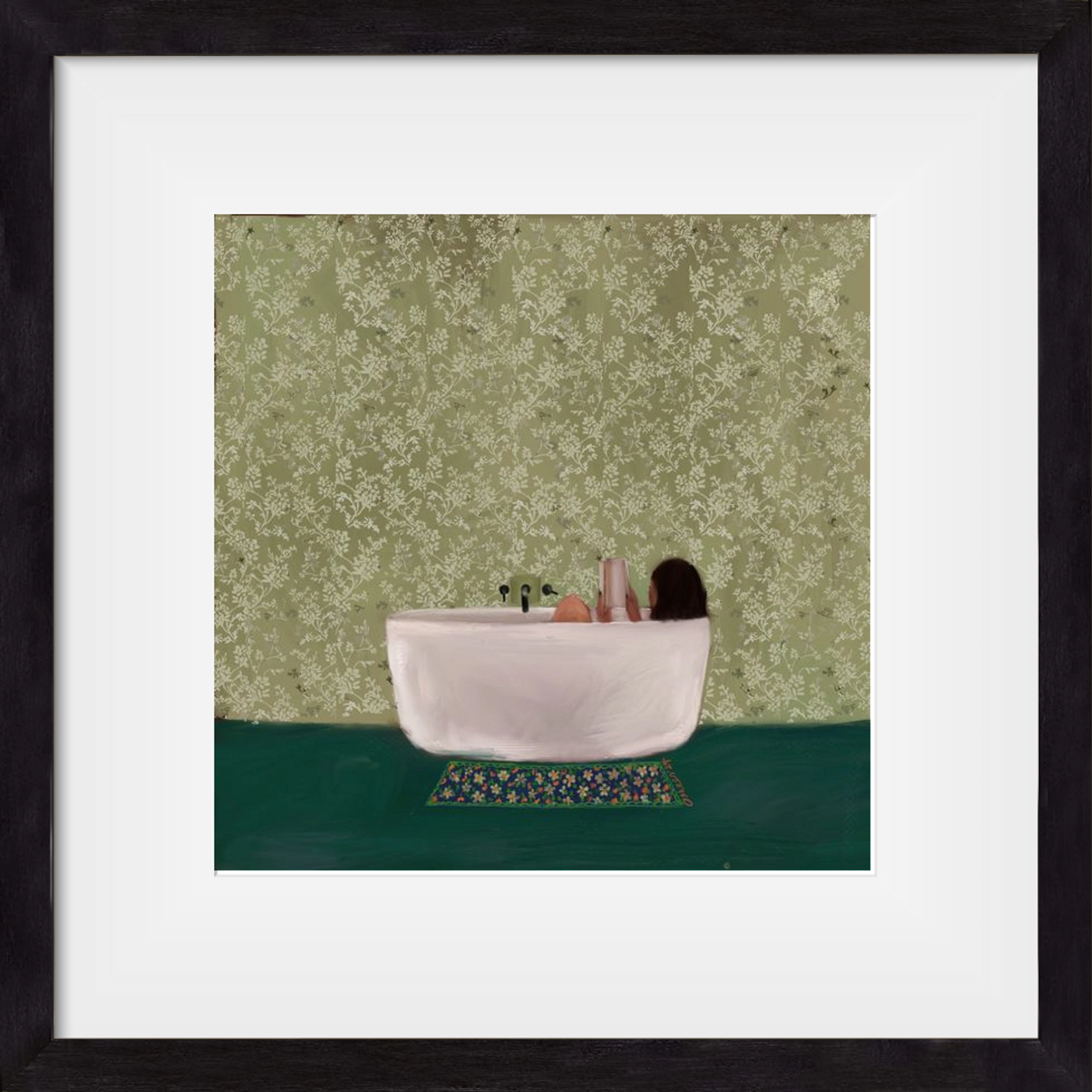 DEEP SOAK, 30x30 cm (20x20 cm), Fekete keret, paszpartuval