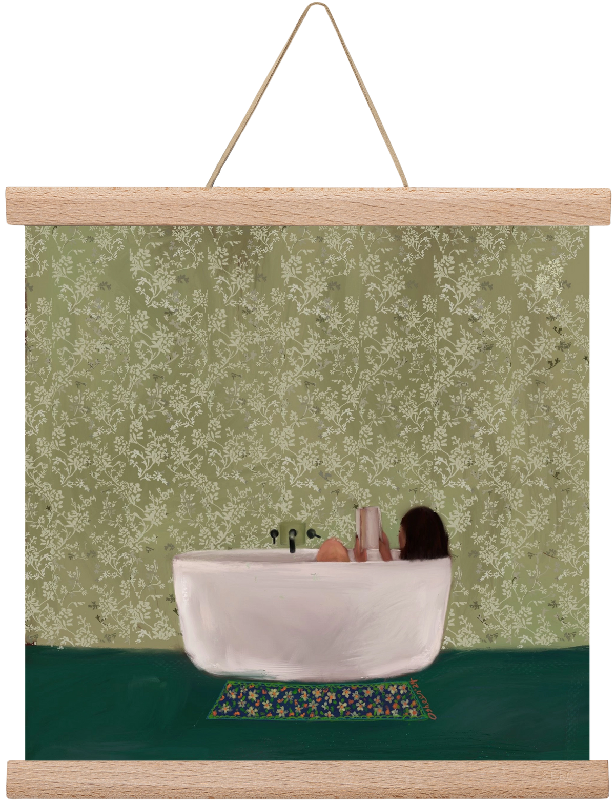 DEEP SOAK, 30x30 cm (30x30 cm), Tölgy akasztó