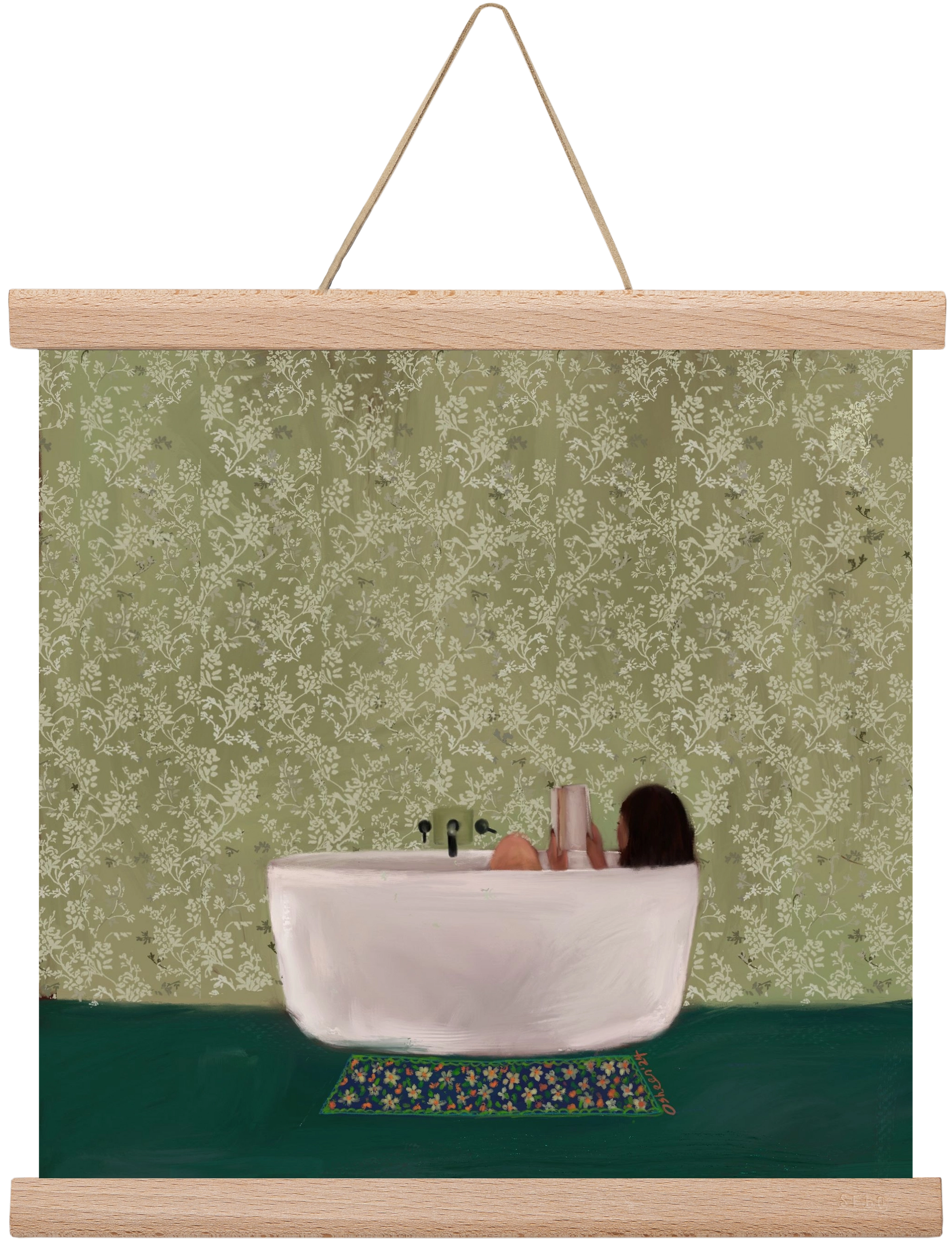 DEEP SOAK, 30x30 cm (30x30 cm), Tölgy akasztó